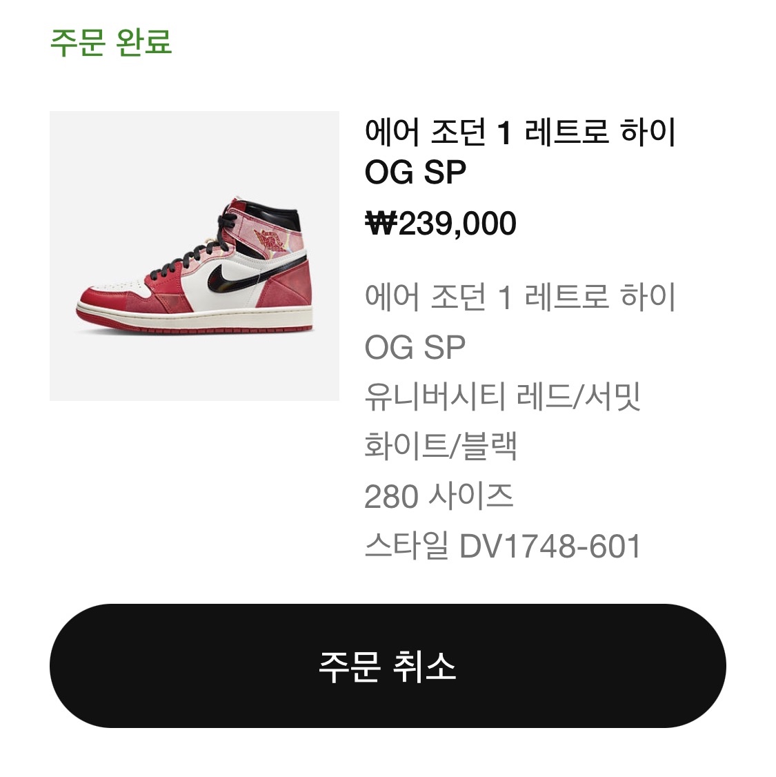 Jordan 1 Retro High Spider-Man Next Chapter 착용 스타일