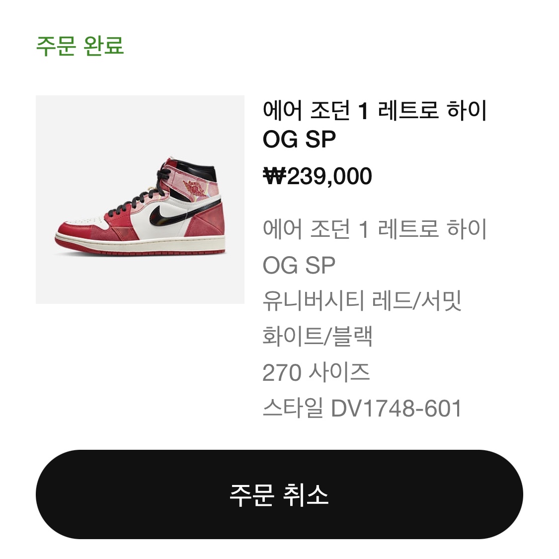 Jordan 1 Retro High Spider-Man Next Chapter 착용 스타일