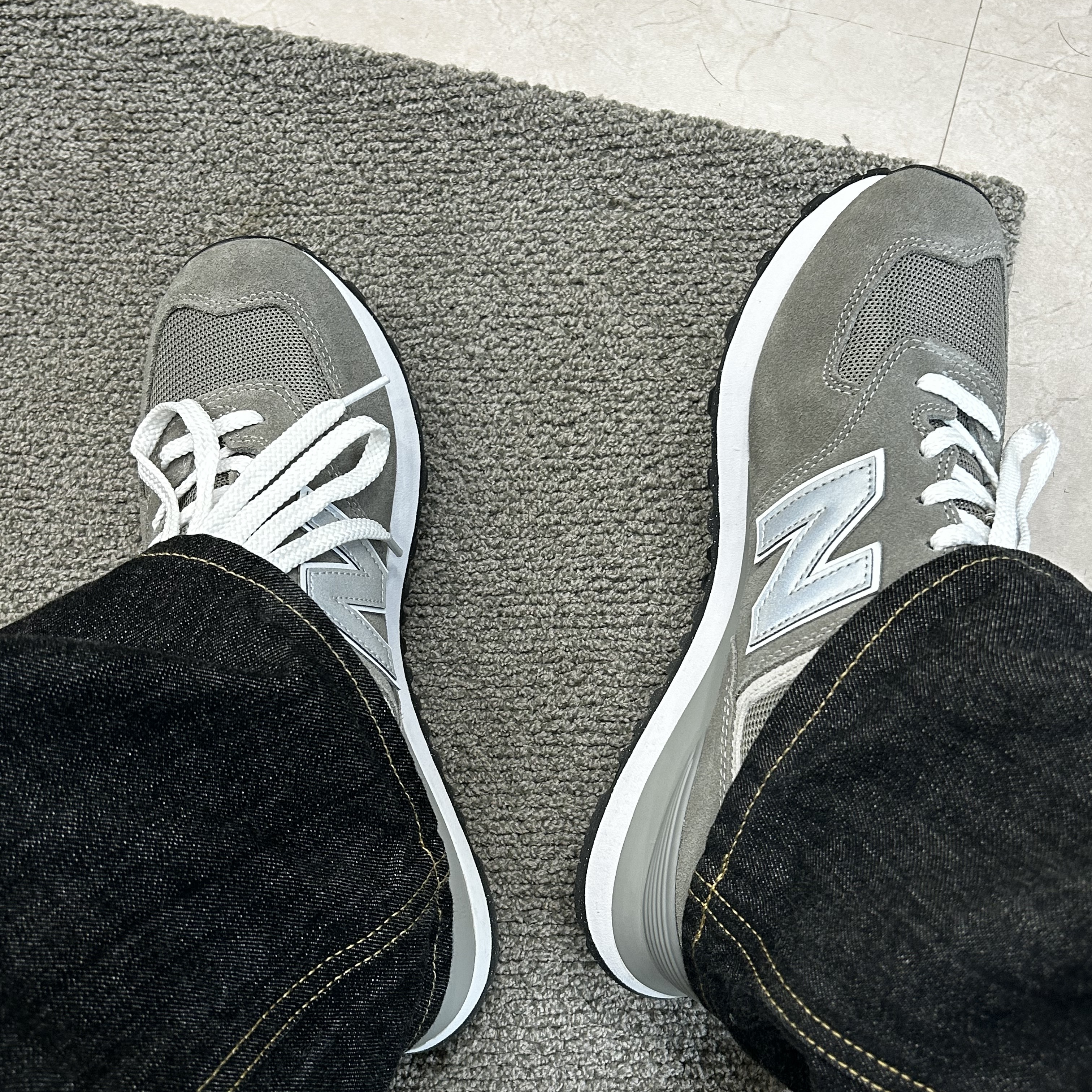 New Balance 574 Worn By Anyone Grey - D Standard 착용 스타일