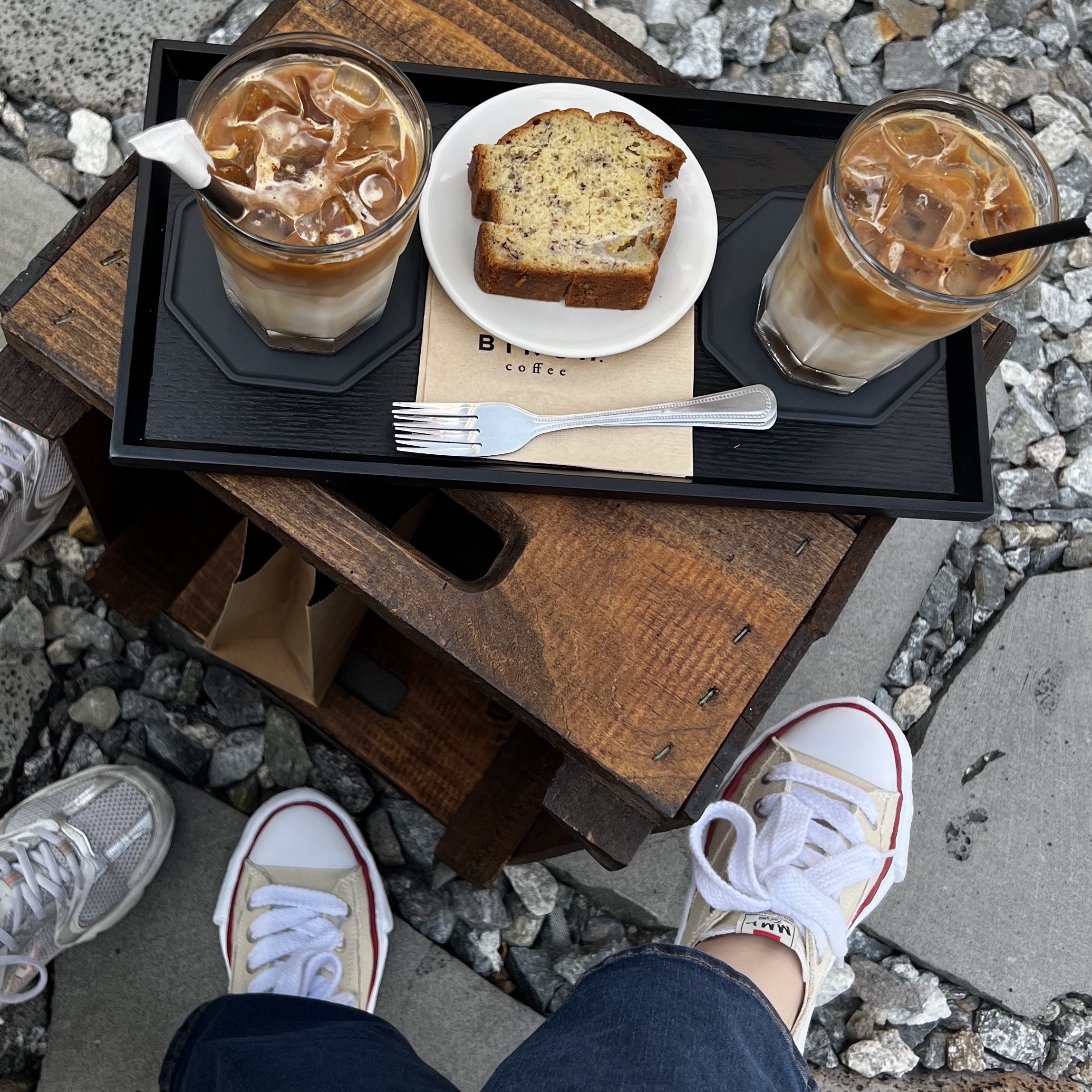 Maison Mihara Yasuhiro Peterson OG Sole Canvas Low-top Sneakers Natural 착용 스타일 - 2