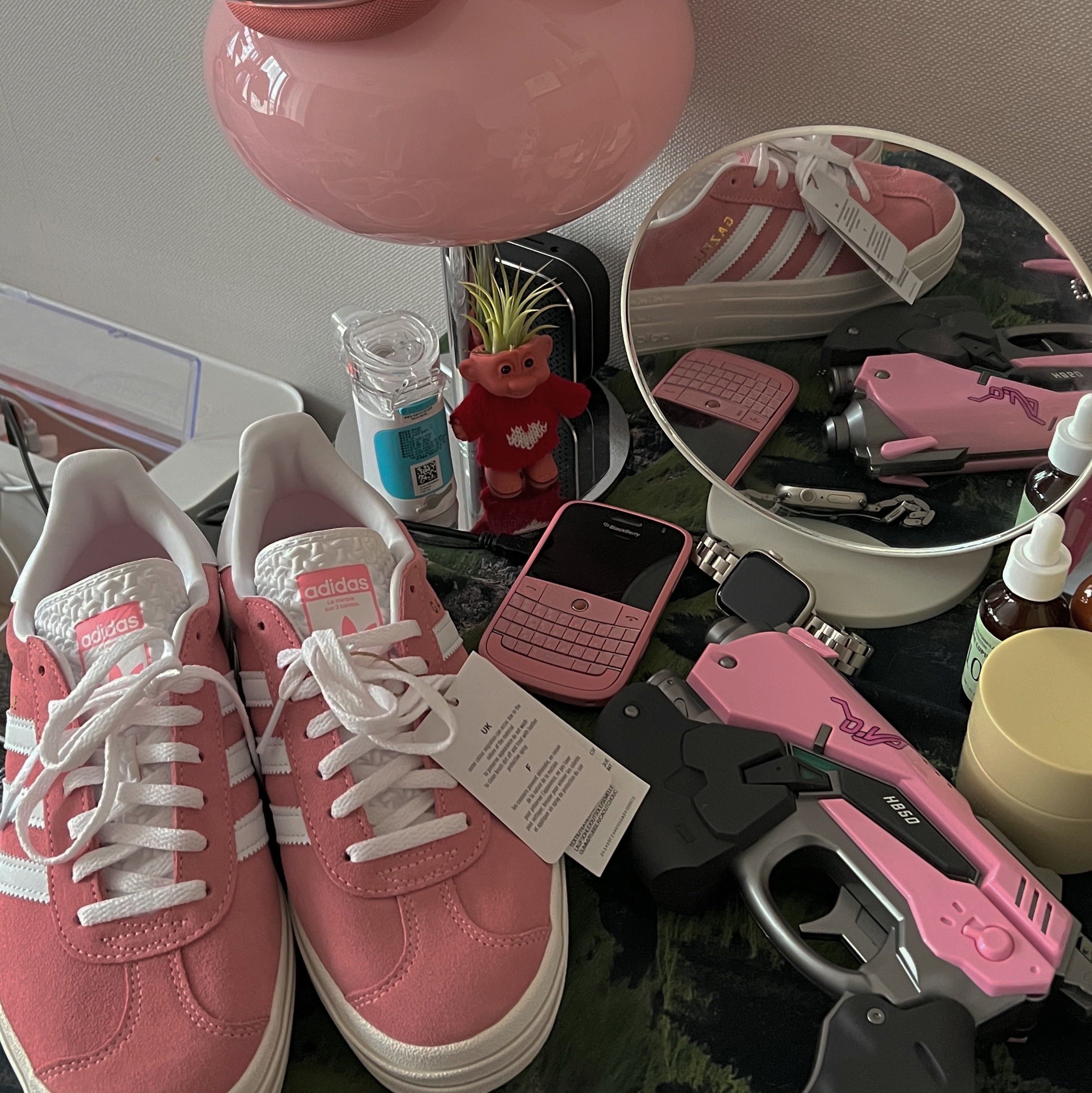 (W) Adidas Gazelle Bold Super Pop 착용 스타일 - 1