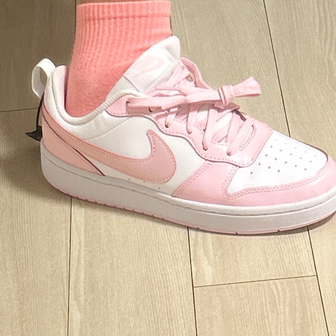 (GS) Nike Court Borough 2 SE White Pink Foam 착용 스타일