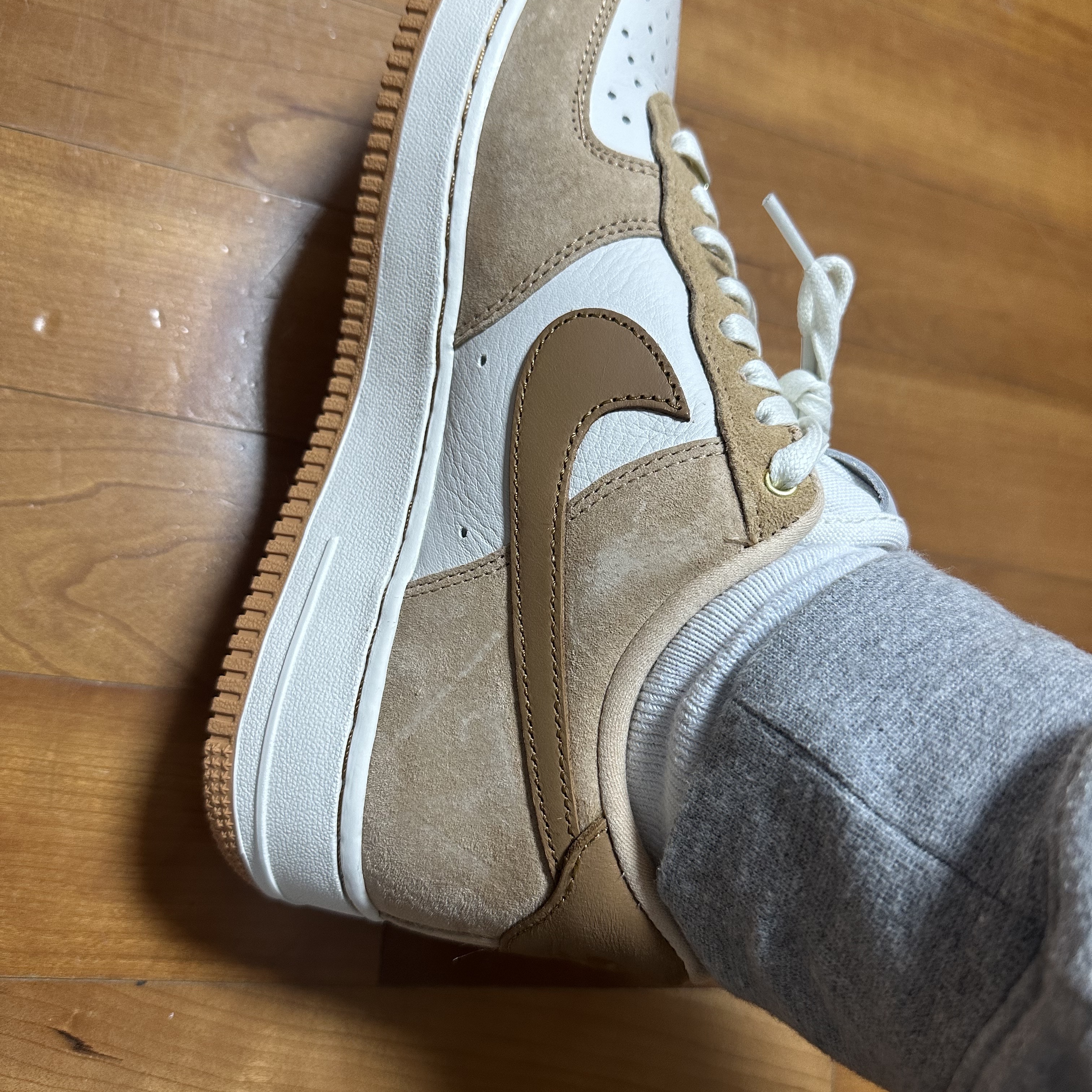 (W) Nike Air Force 1 LXX Flax 착용 스타일