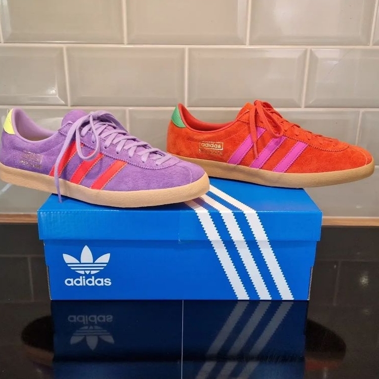 Adidas Mexicana Prototype Violet Fusion Solar Red - Size? Exclusive 착용 스타일 - 2