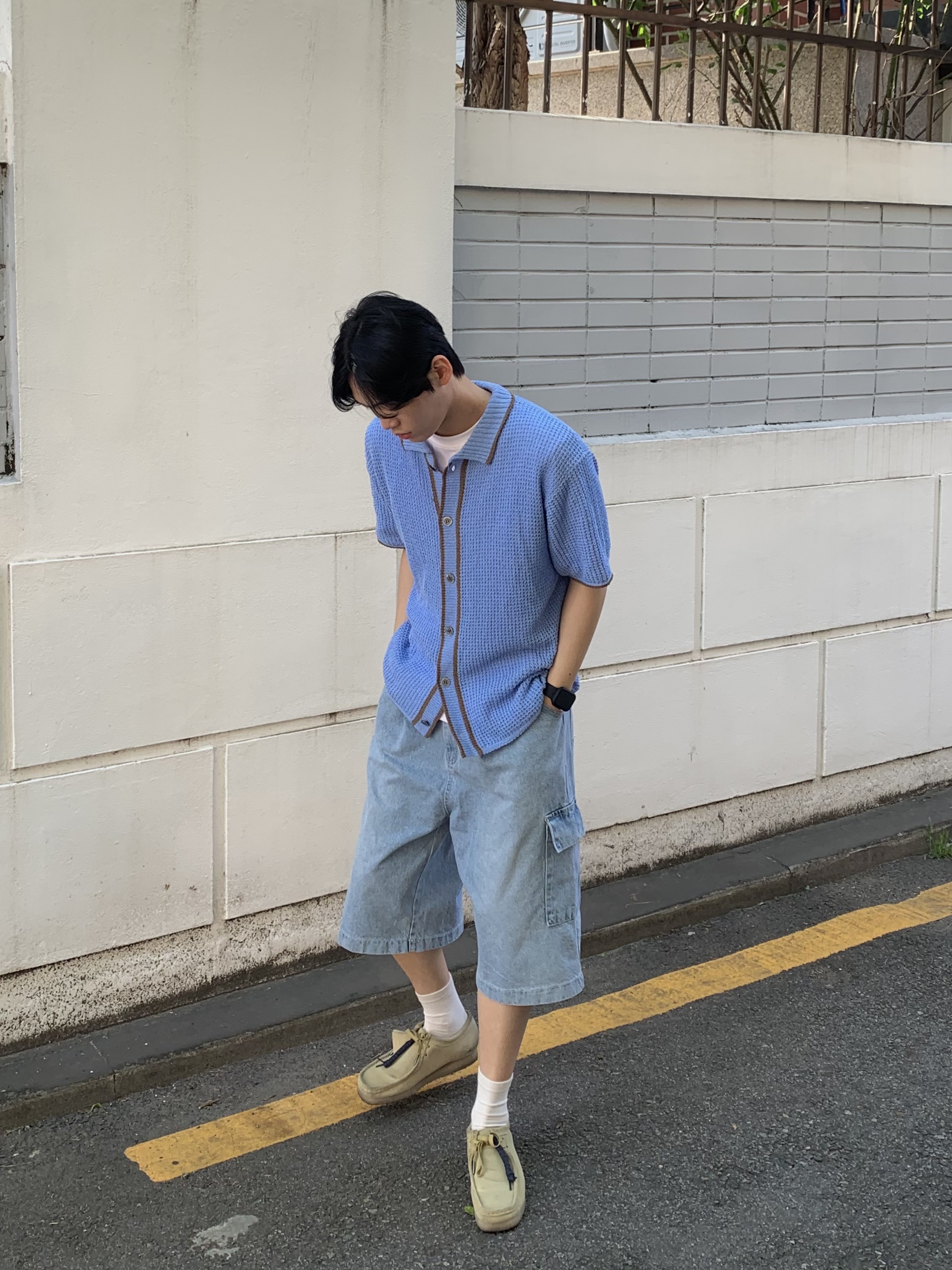 Clarks Wallabee Maple Suede 착용 스타일