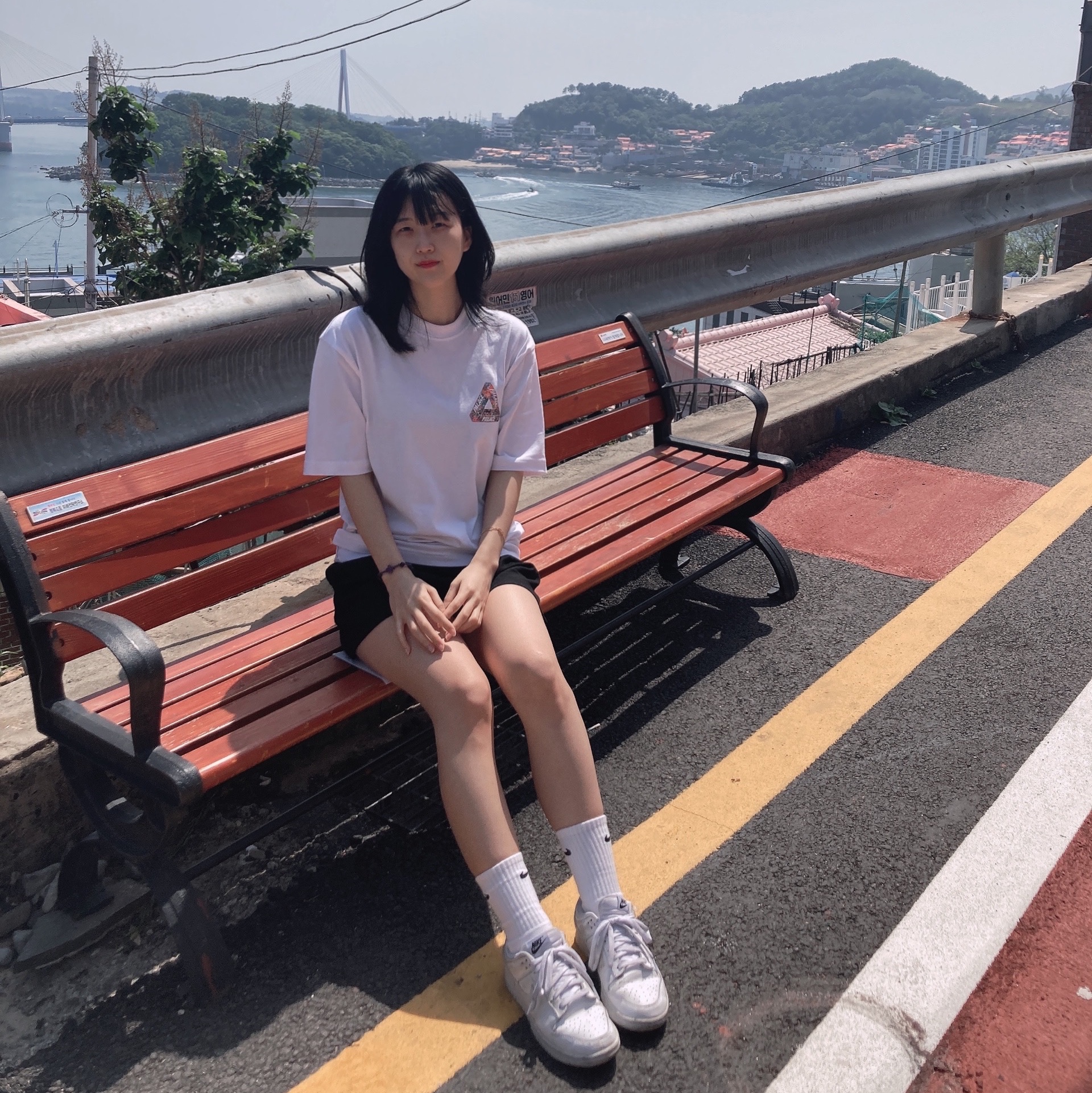 Palace Tri-Sticker Pack T-Shirt White - 21FW, (W) Nike Dunk Low Triple White 착용 스타일 - 2
