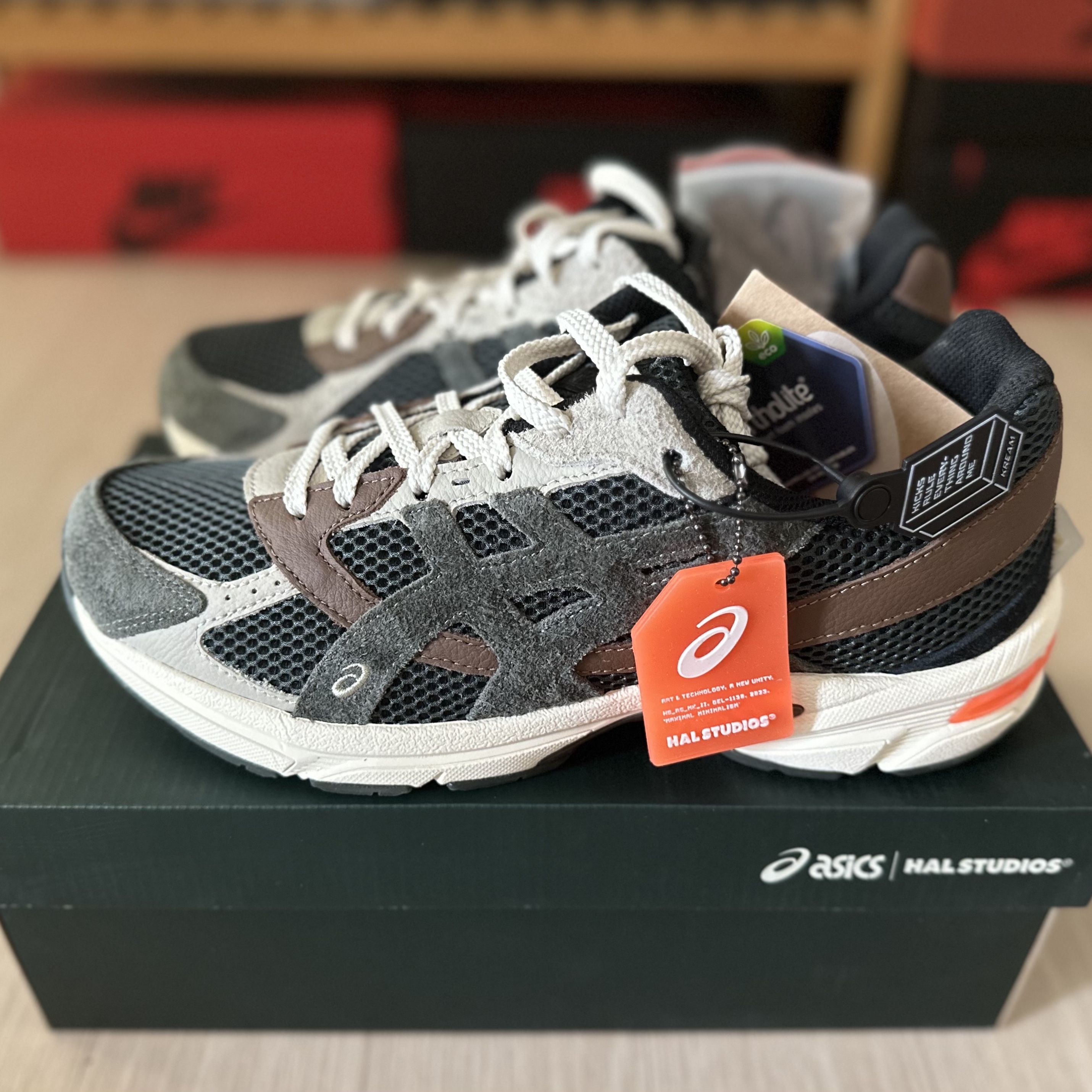 Asics x Hal Studios Gel-1130 MK-II Forest 착용 스타일 - 1