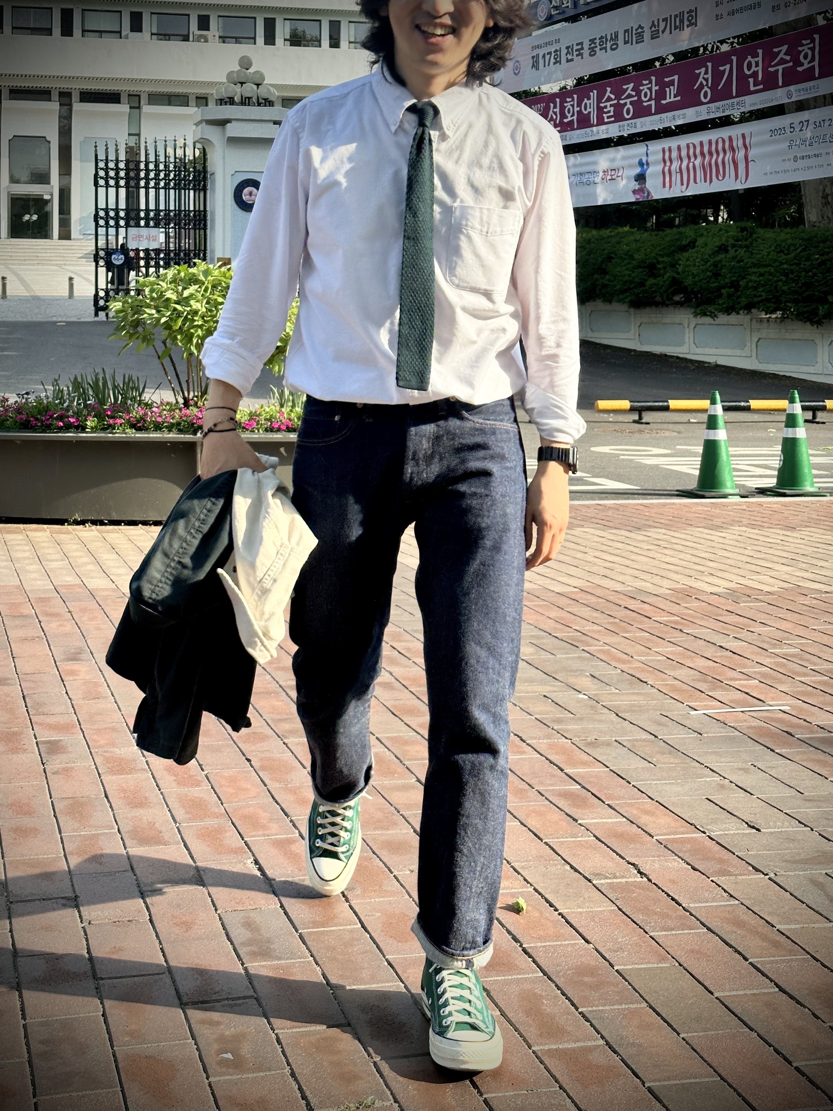 Converse Chuck 70 High Midnight Clover 착용 스타일 - 5
