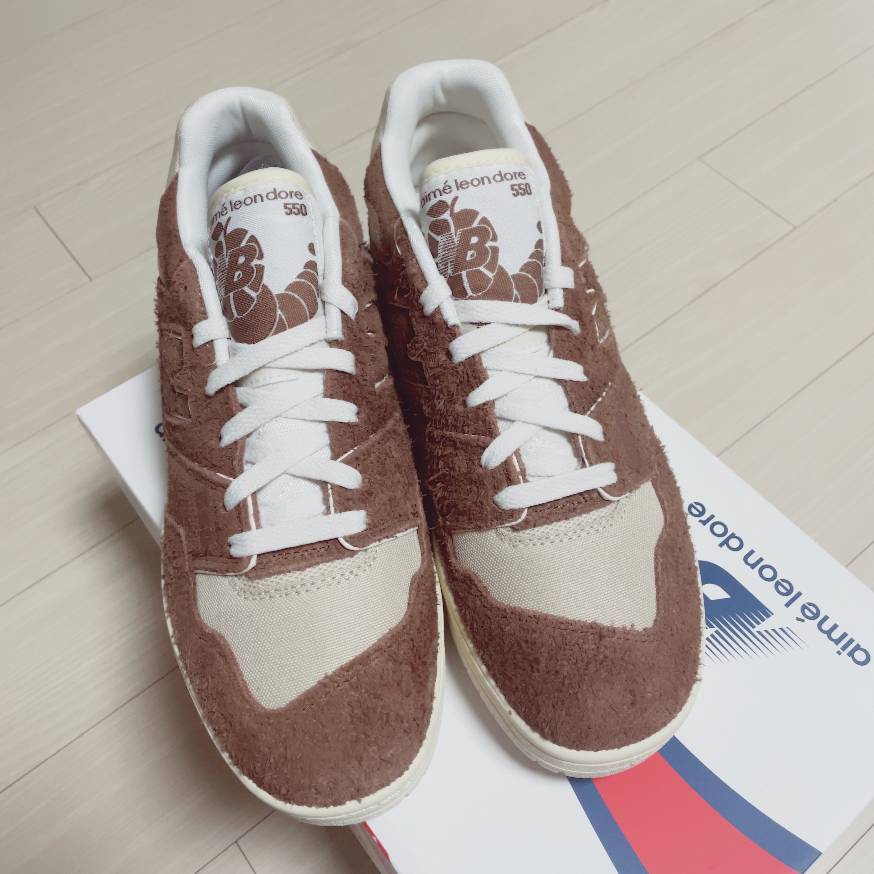 New Balance x Aime Leon Dore 550 True Brown 착용 스타일