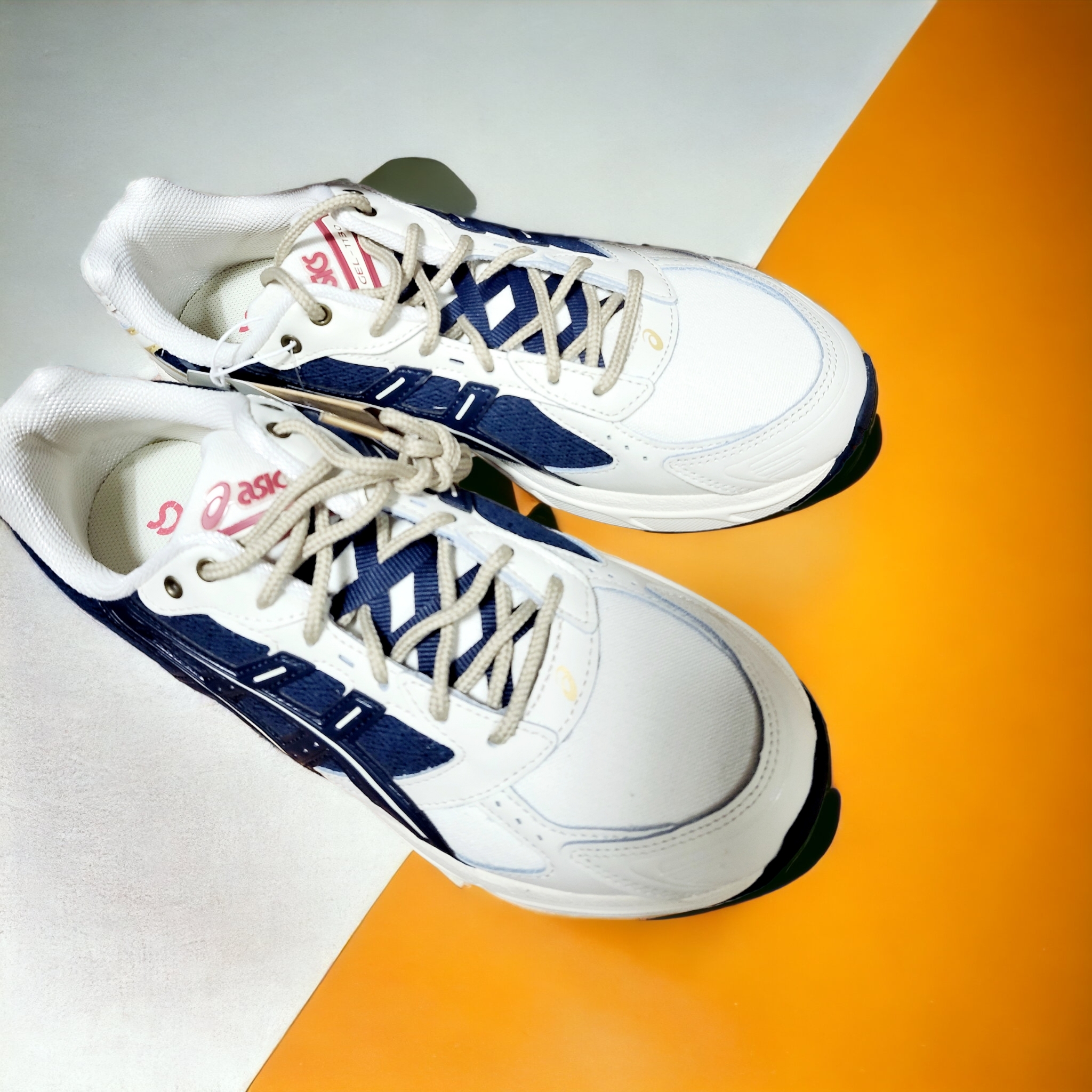 Asics Gel-1130 Birch French Blue 착용 스타일