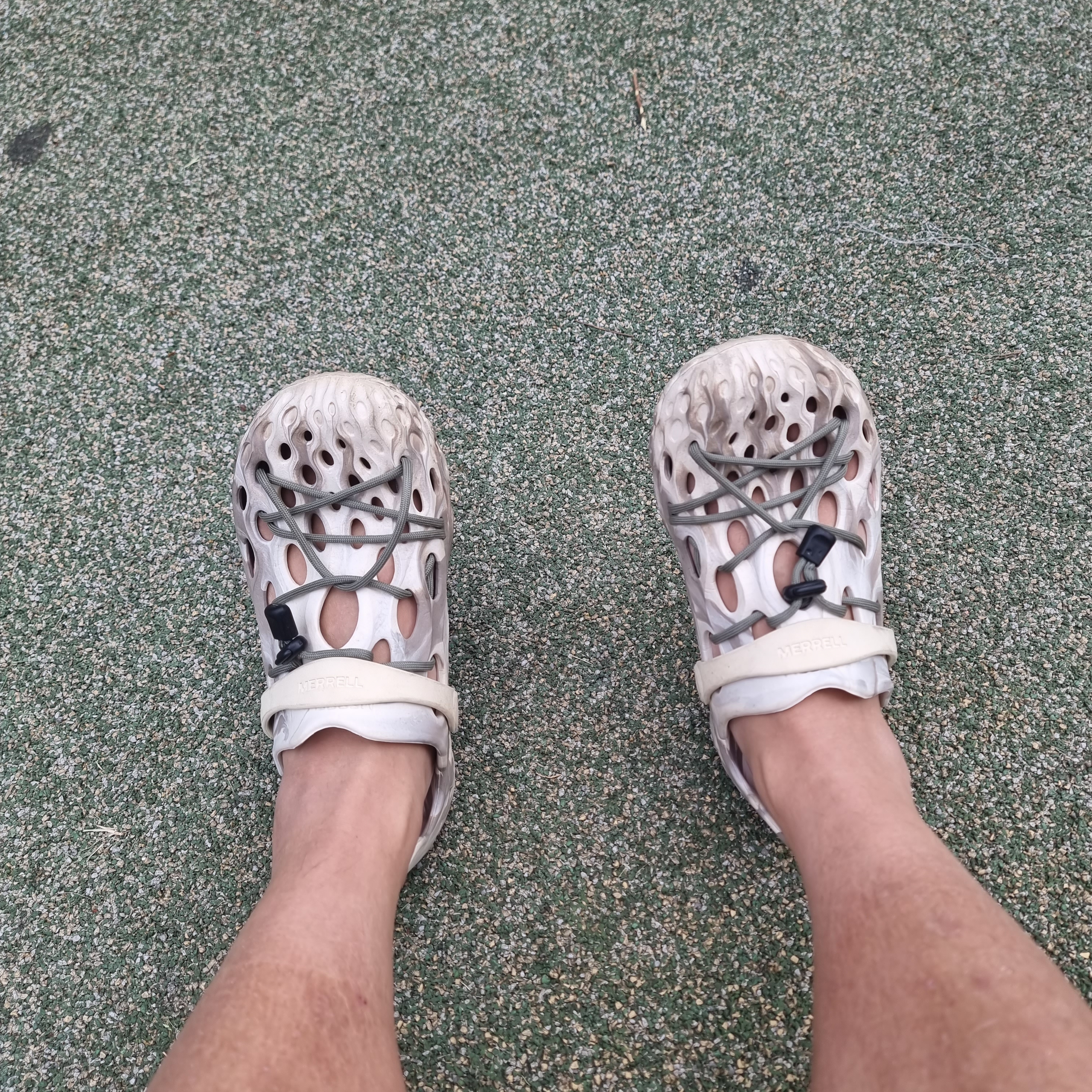 Merrell Hydro Moc Chalk 착용 스타일 - 2