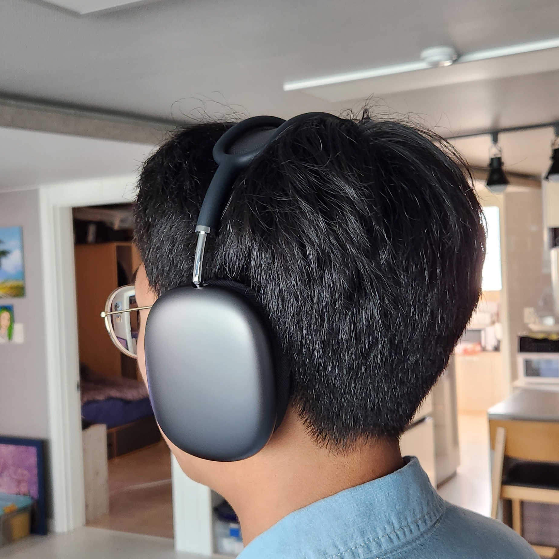 Apple AirPods Max Lightning Space Gray (Korean Ver.) 착용 스타일