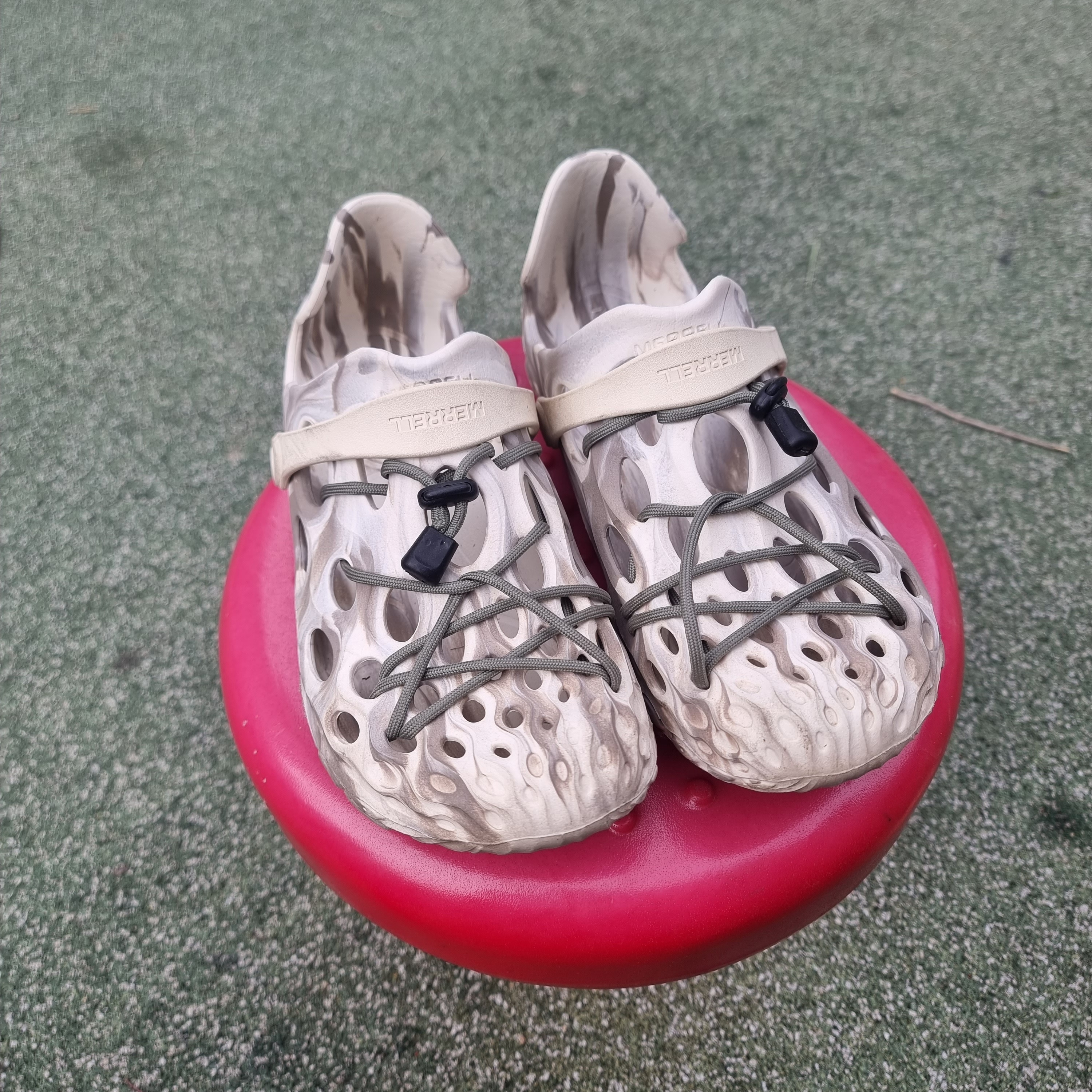 Merrell Hydro Moc Chalk 착용 스타일 - 1