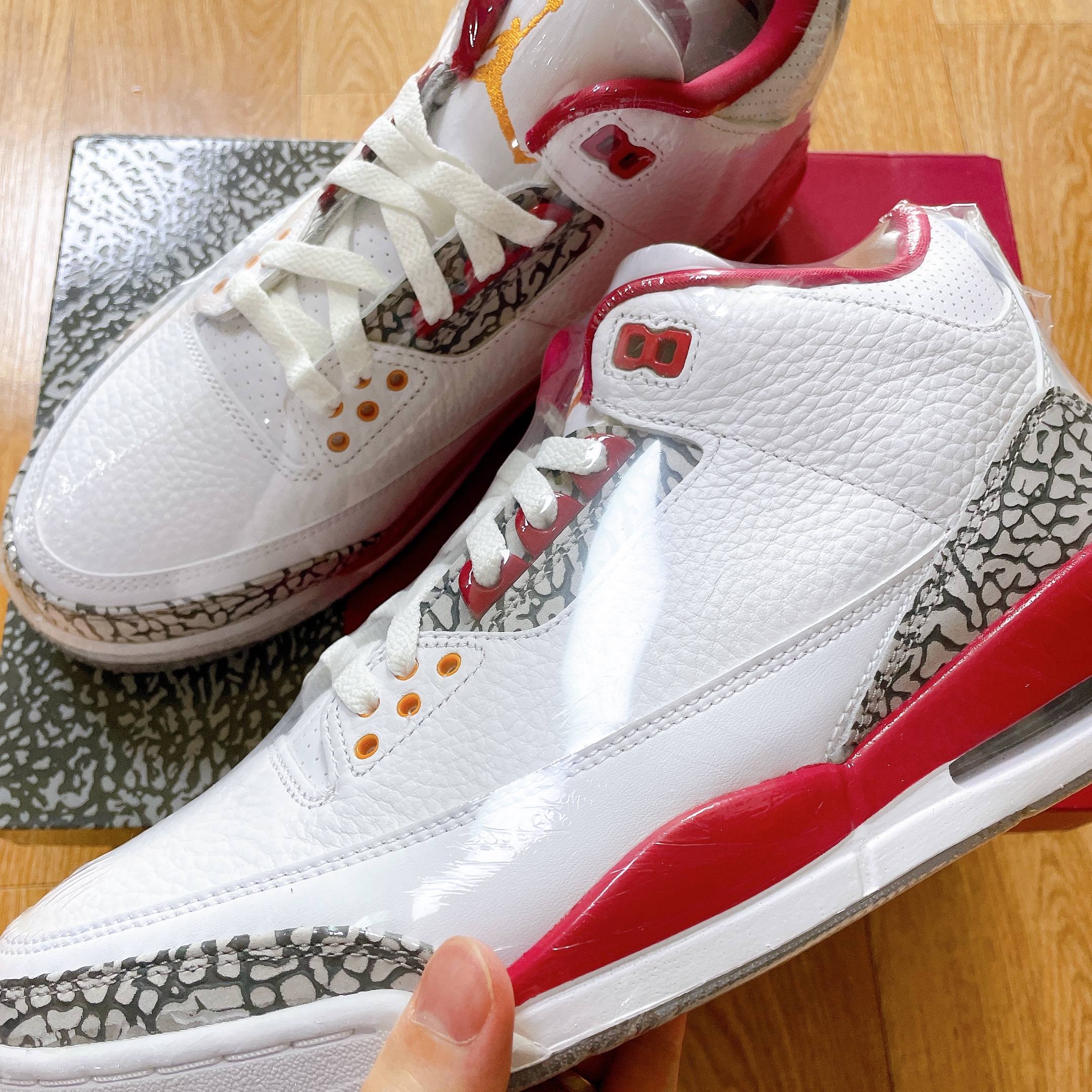 Jordan 3 Retro Cardinal Red 착용 스타일 - 1