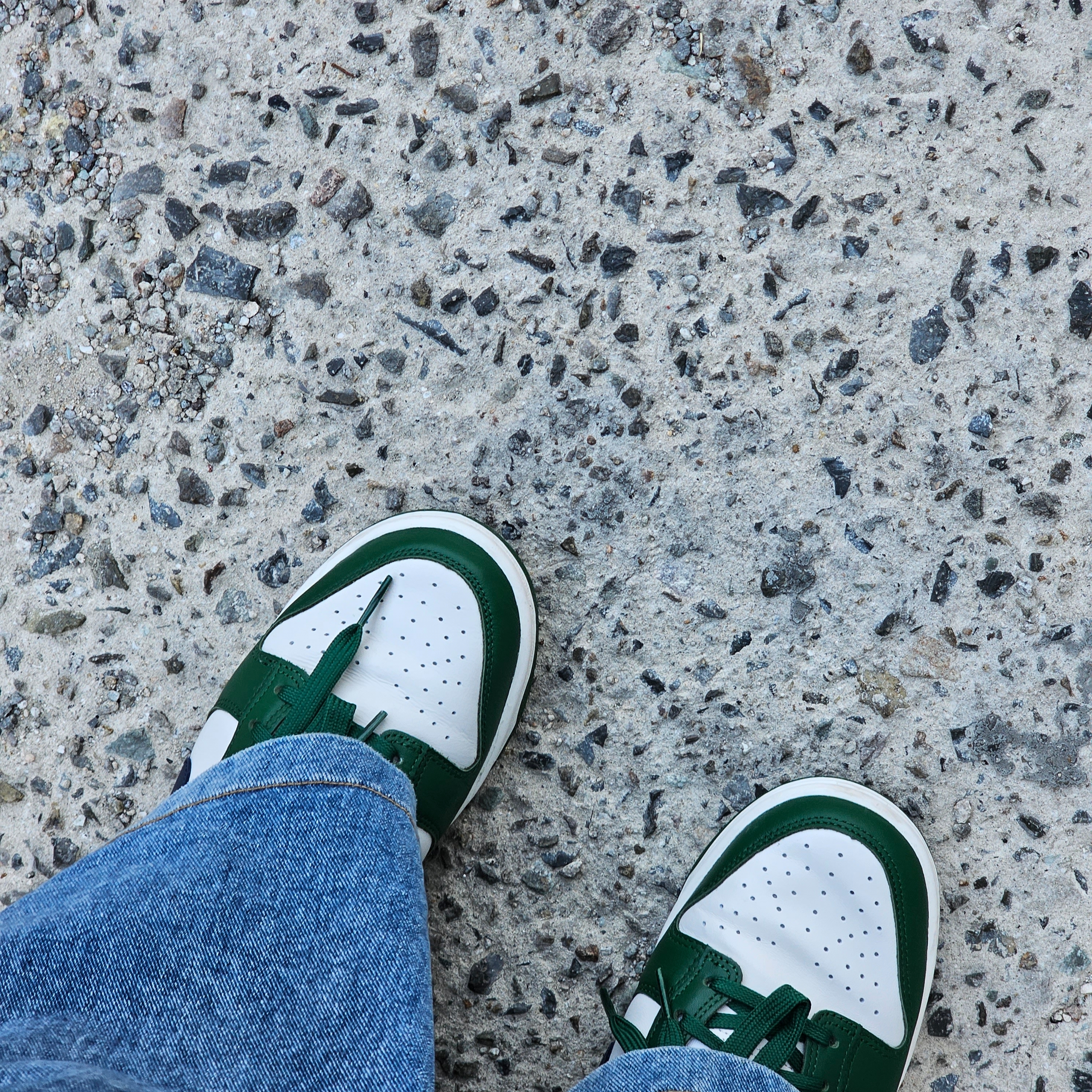 (W) Nike Dunk Low Gorge Green 착용 스타일