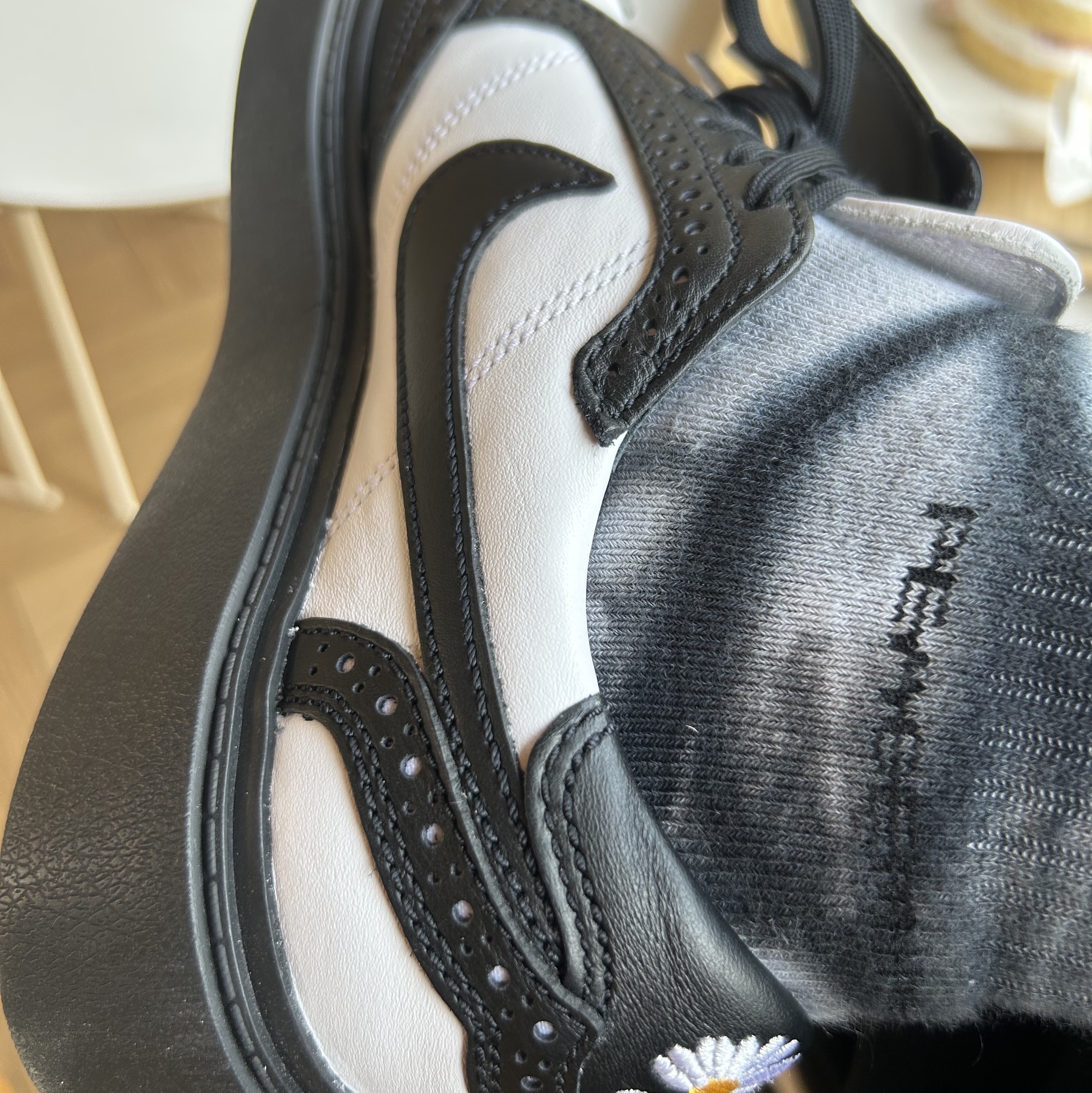 Nike x Peaceminusone Kwondo1 Black and White, Peaceminusone Coat #1 Black 착용 스타일 - 2