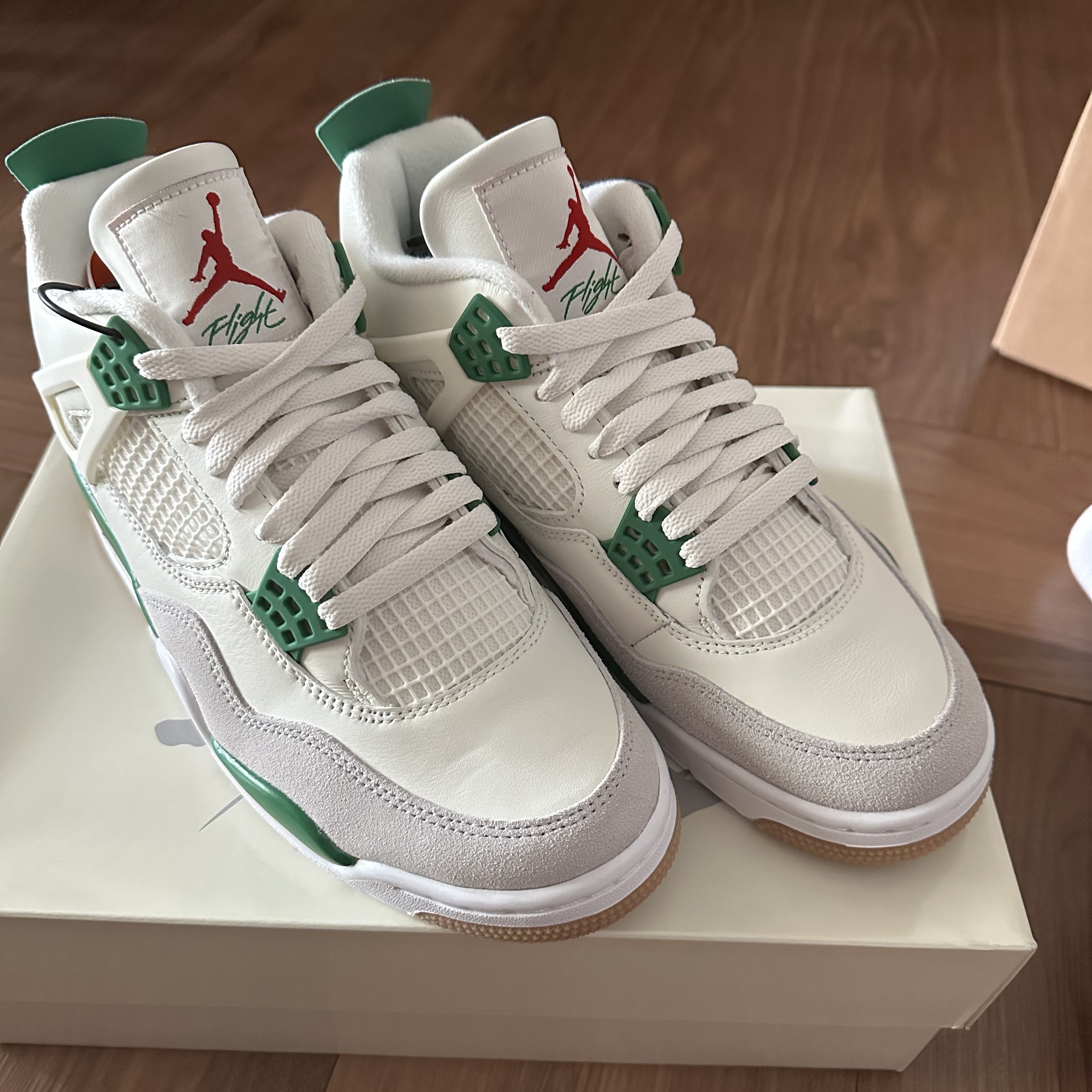 Jordan 4 x Nike SB Retro SP Pine Green 착용 스타일