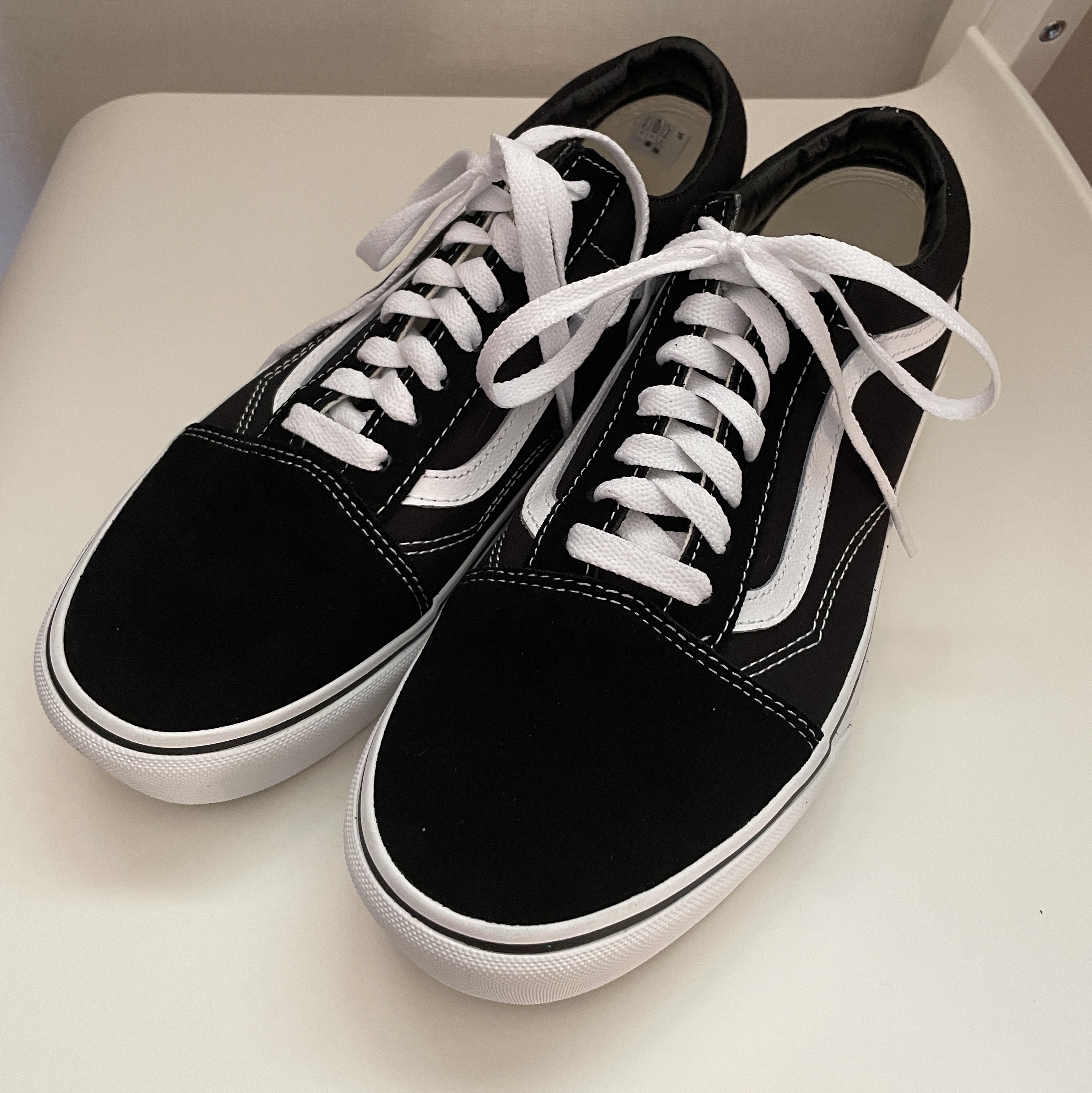 Vans Old Skool Platform Black White 착용 스타일