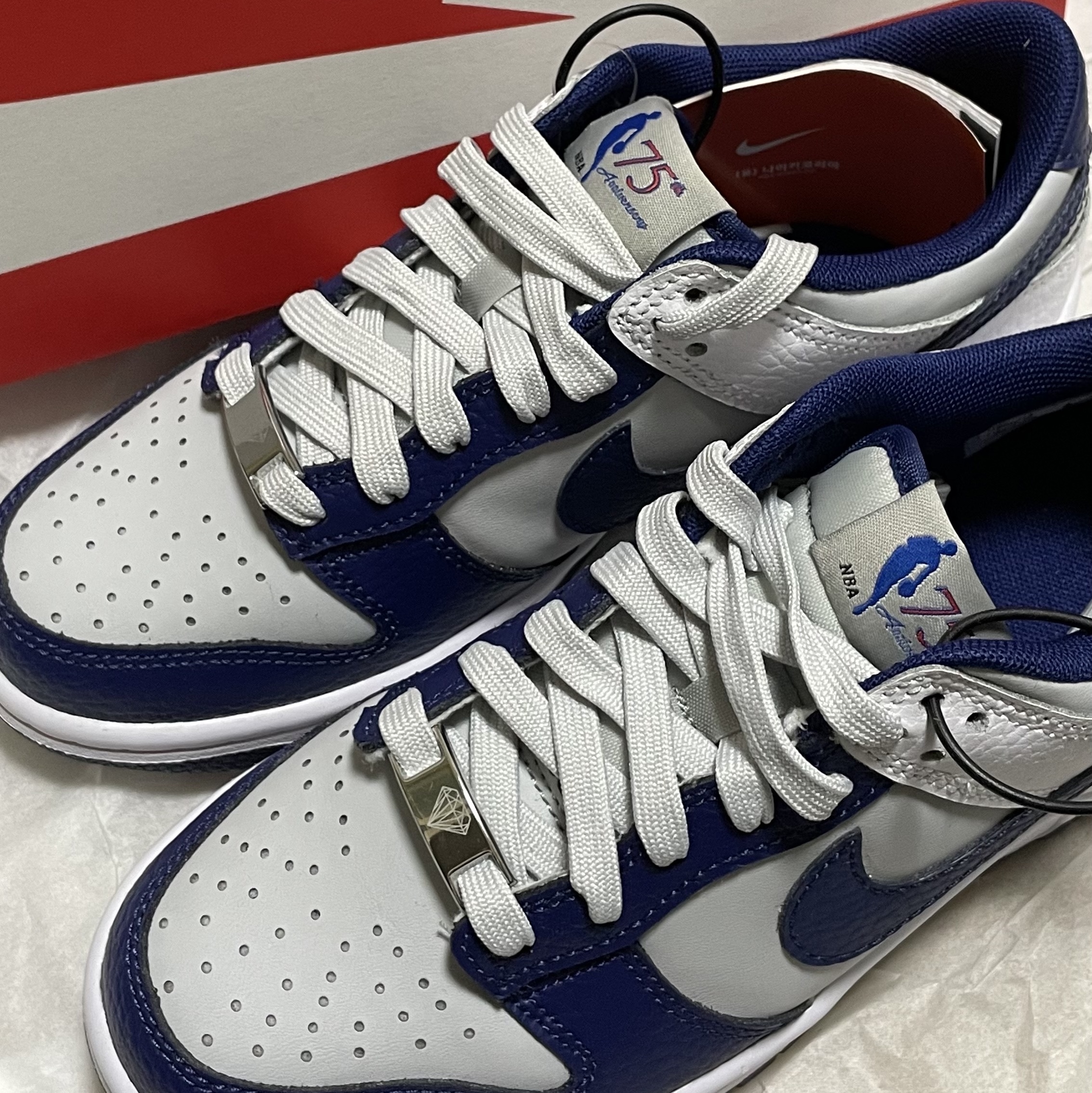 (GS) Nike x NBA Dunk Low Nets 착용 스타일 - 1