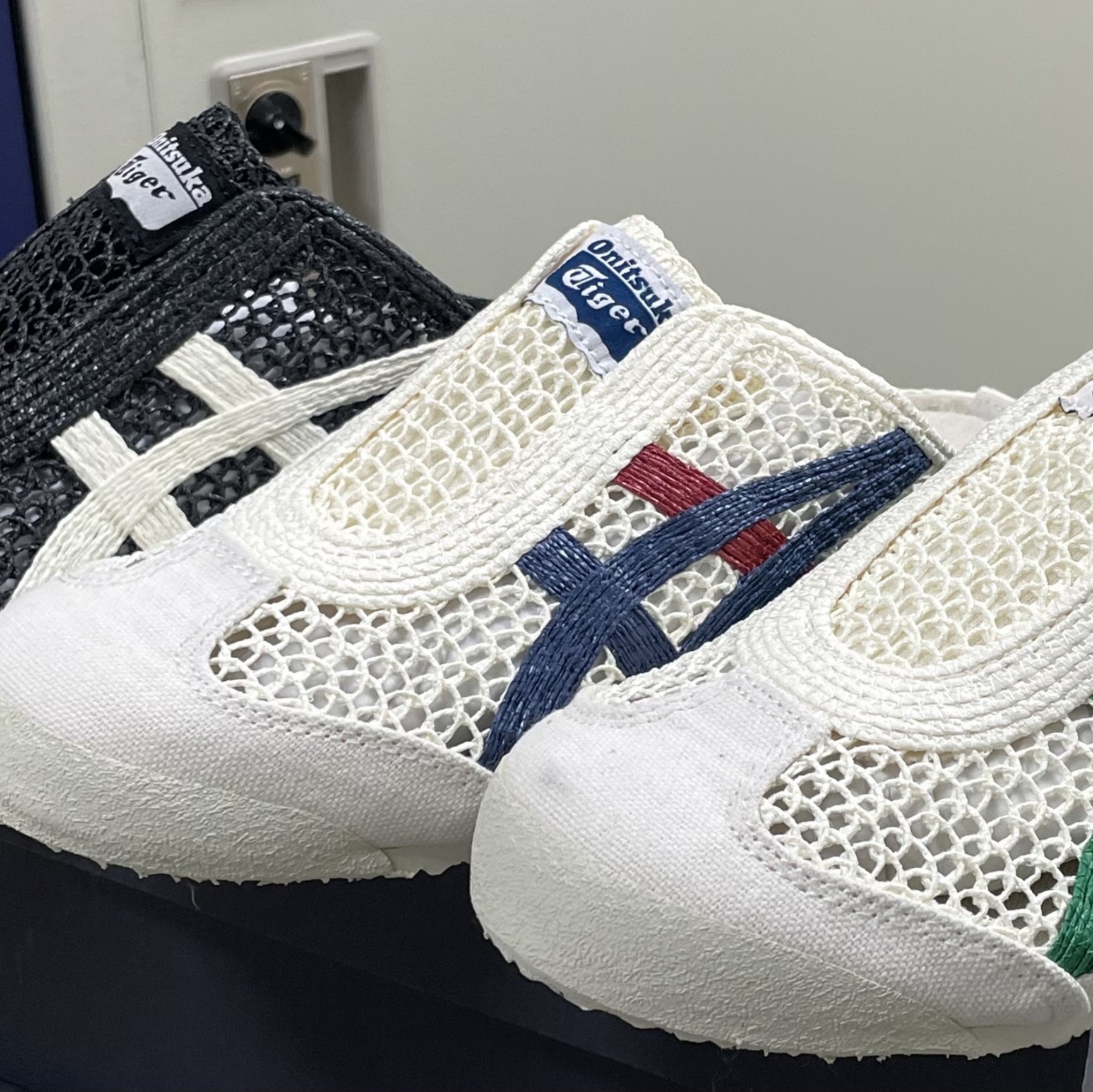 Onitsuka Tiger Mexico 66 Sabot Cream Mako Blue, Onitsuka Tiger Mexico 66 Sabot Cream Kale 착용 스타일