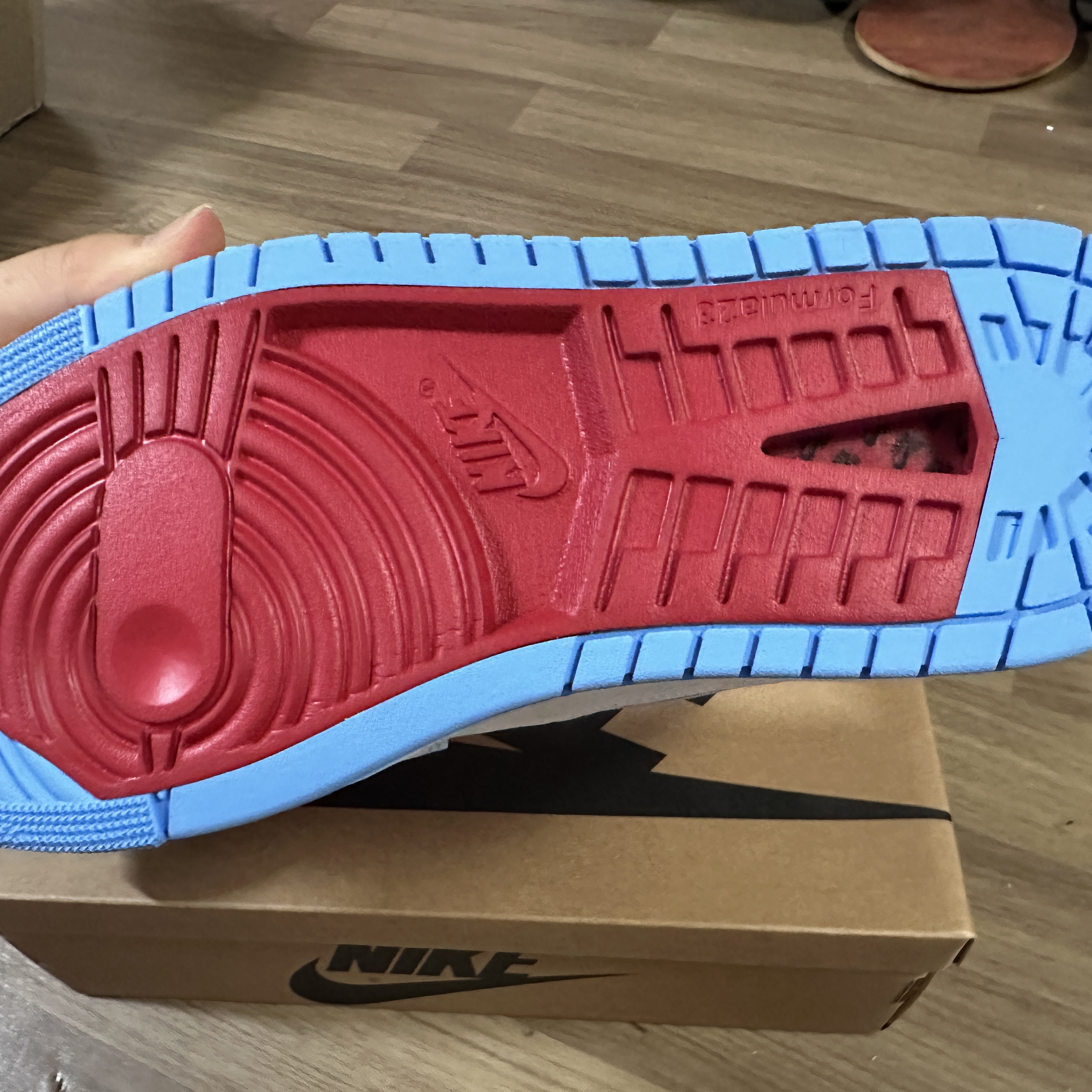 (W) Jordan 1 Zoom Air CMFT 2 Phantom University Blue 착용 스타일 - 4