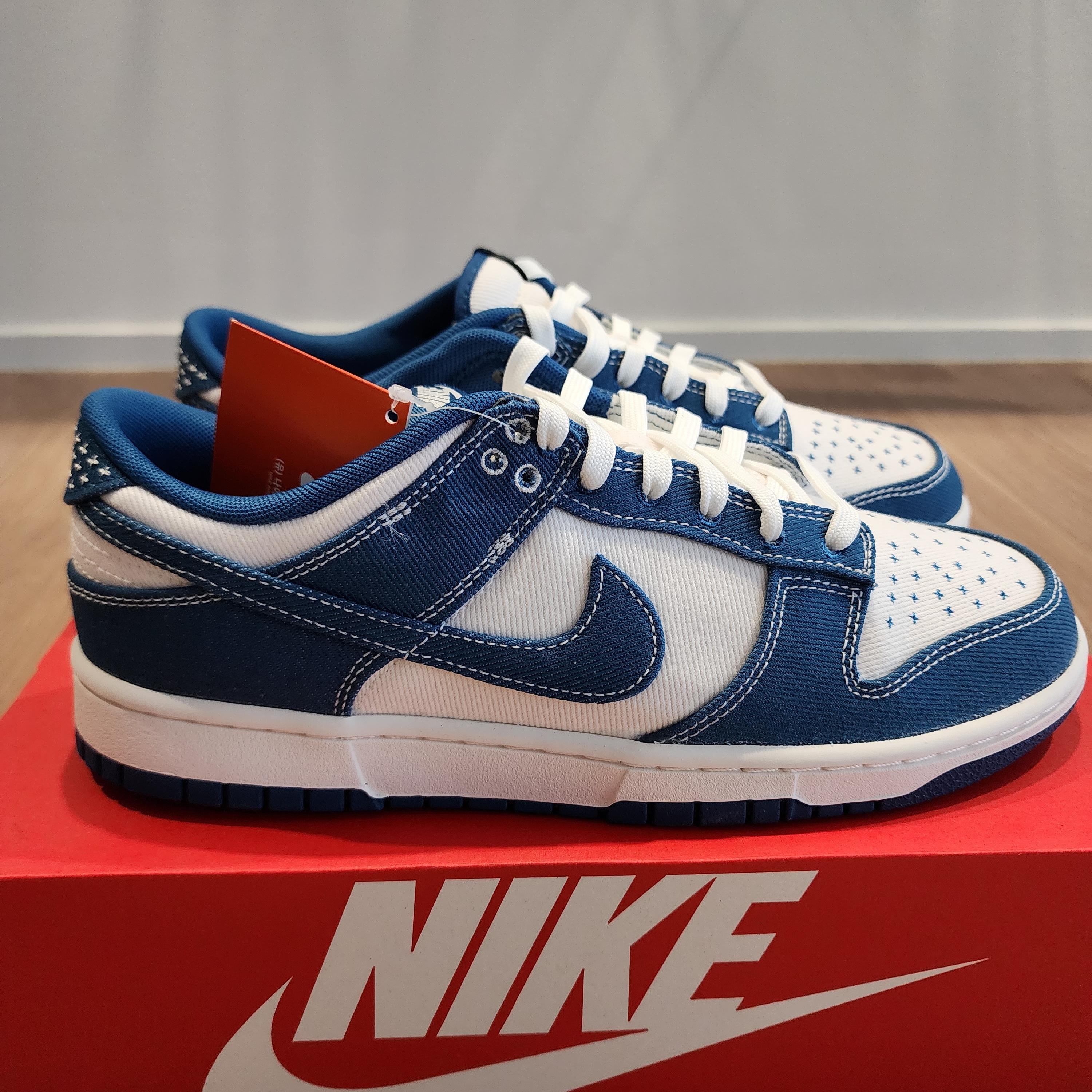 Nike Dunk Low Retro SE Industrial Blue 착용 스타일 - 2