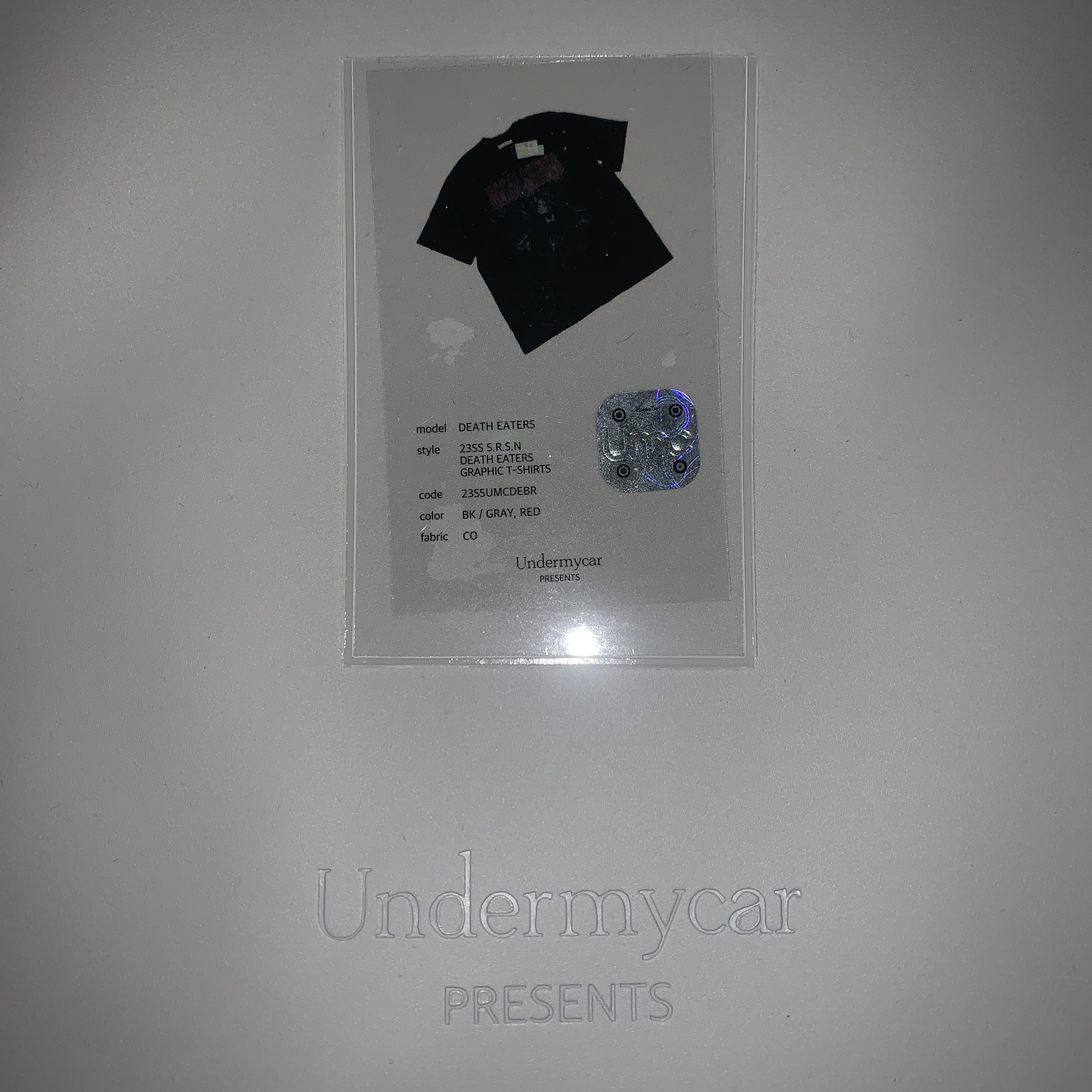 Undermycar Death Eaters Graphic T-Shirt Black - 23SS 착용 스타일