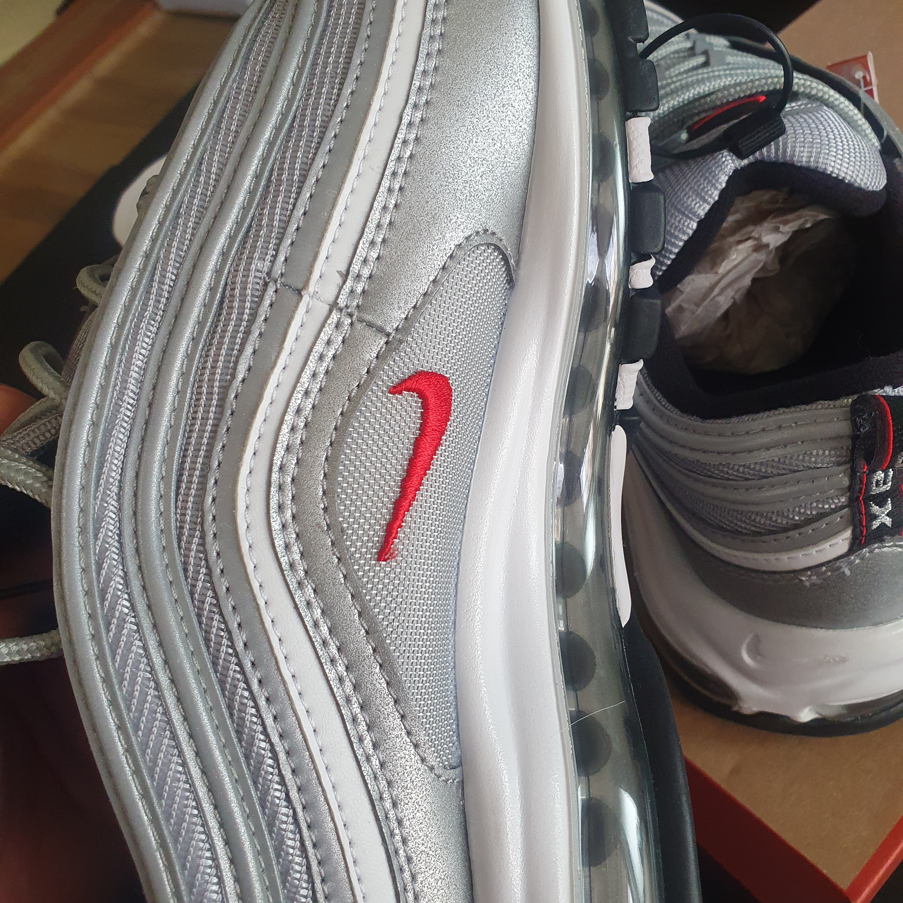 Nike Air Max 97 OG Silver Bullet 2022 착용 스타일 - 1