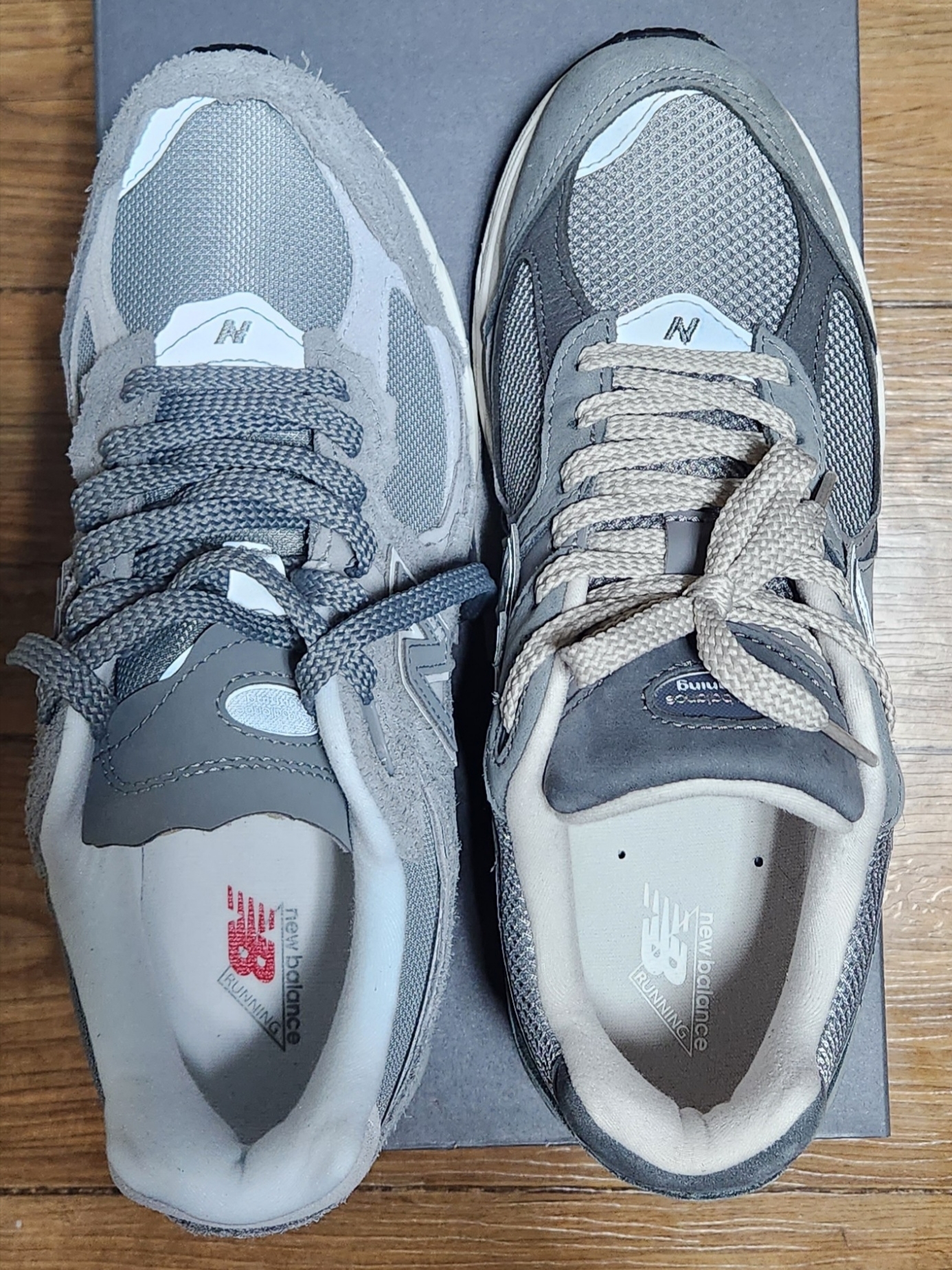 New Balance 2002R Protection Pack Grey, New Balance 2002R Premium Vintage Grey 착용 스타일