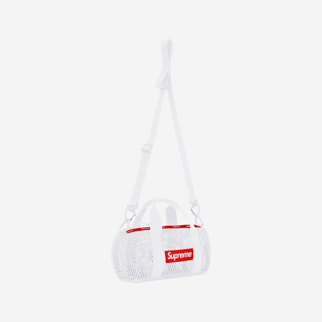 Supreme Mesh Mini Duffle Bag White 23SS 