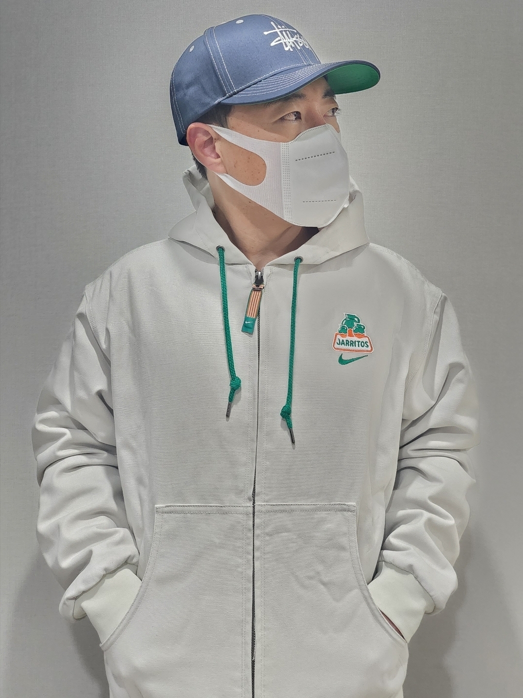 Nike x Jarritos SB Padded Skate Jacket Light Bone - Asia 착용 스타일 - 2