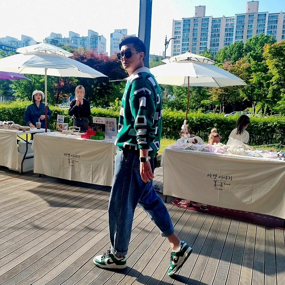 나이키 덩크 로우 레트로 SE 잭팟 말라카이트 착용 스타일
