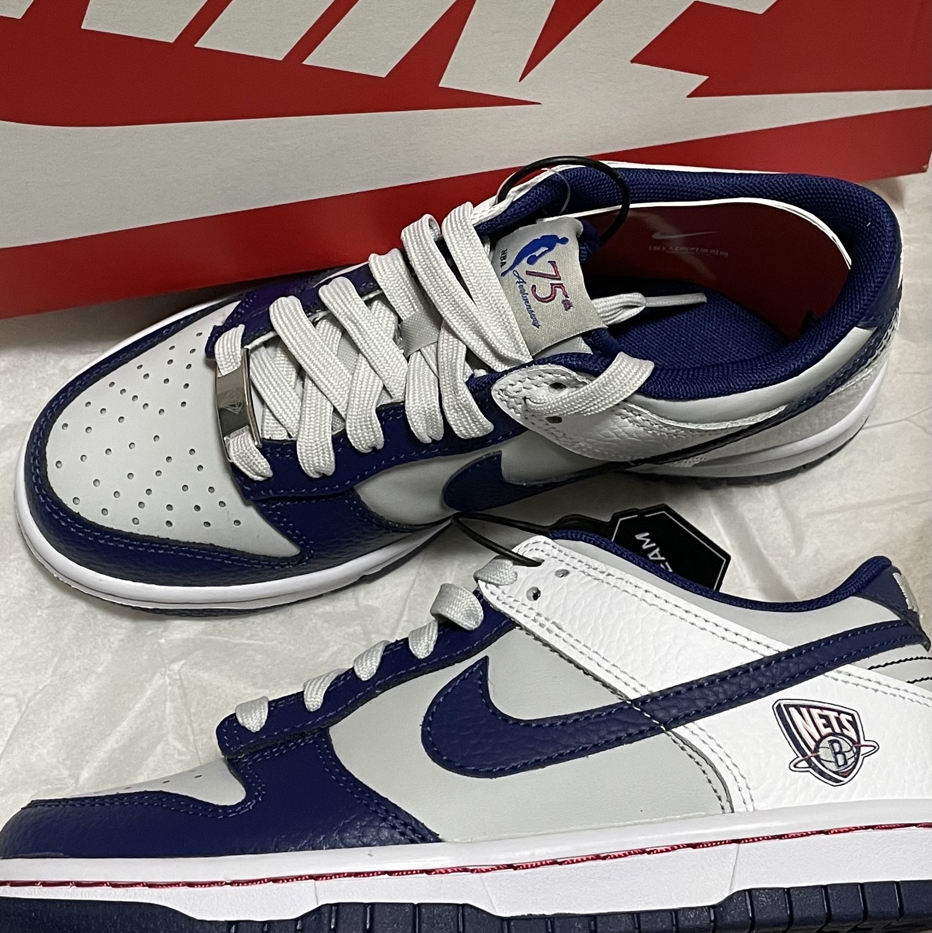 (GS) Nike x NBA Dunk Low Nets 착용 스타일 - 4