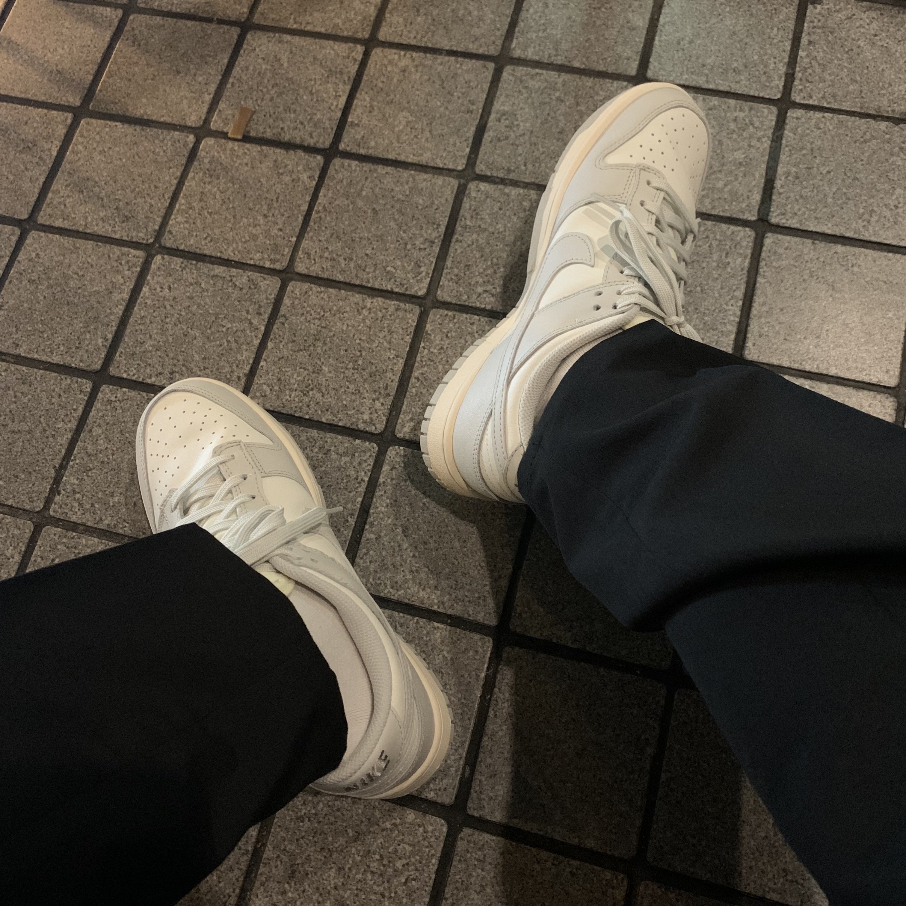 (W) Nike Dunk Low Light Bone 착용 스타일