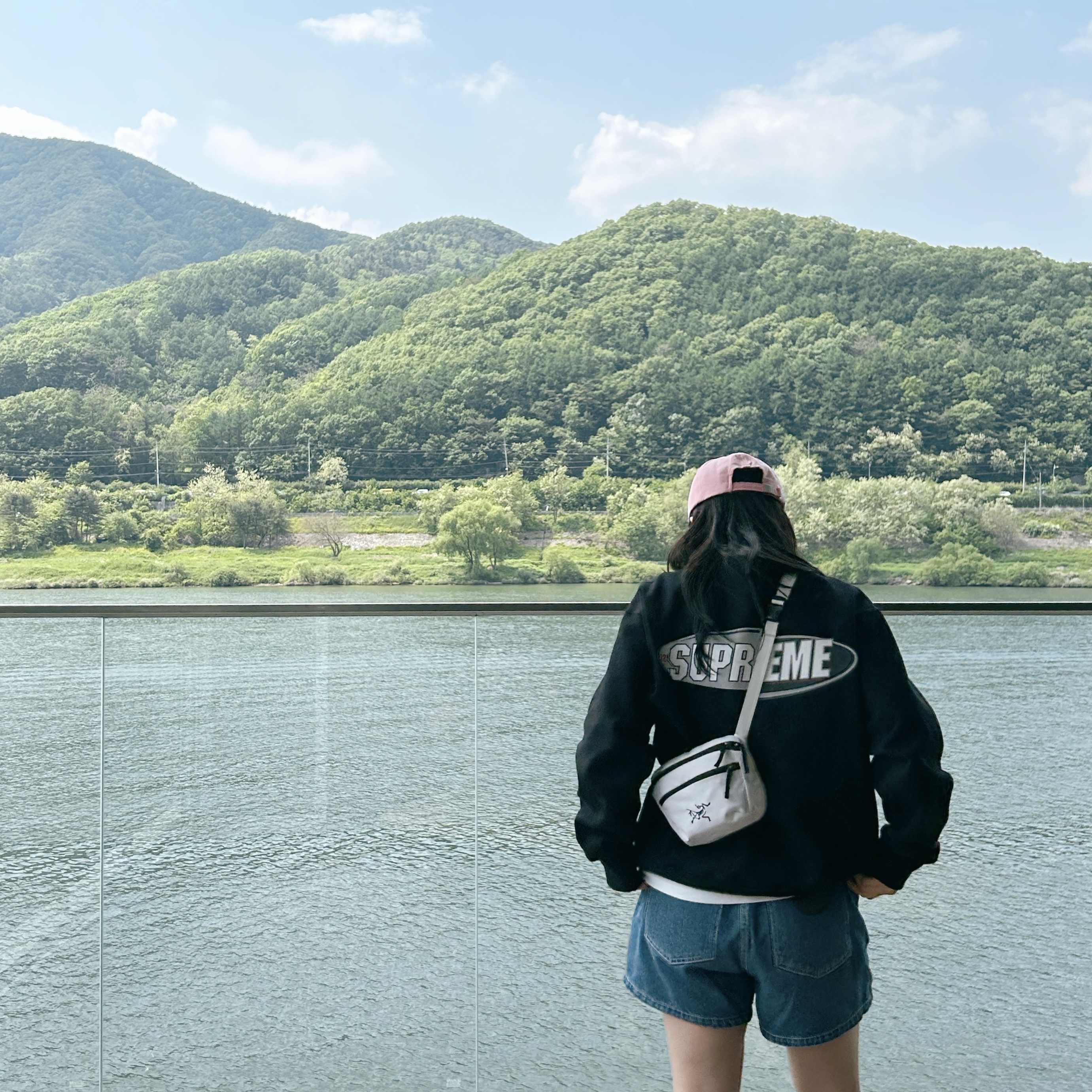 Arc'teryx Mantis 1 Waistpack Orca 착용 스타일 - 1