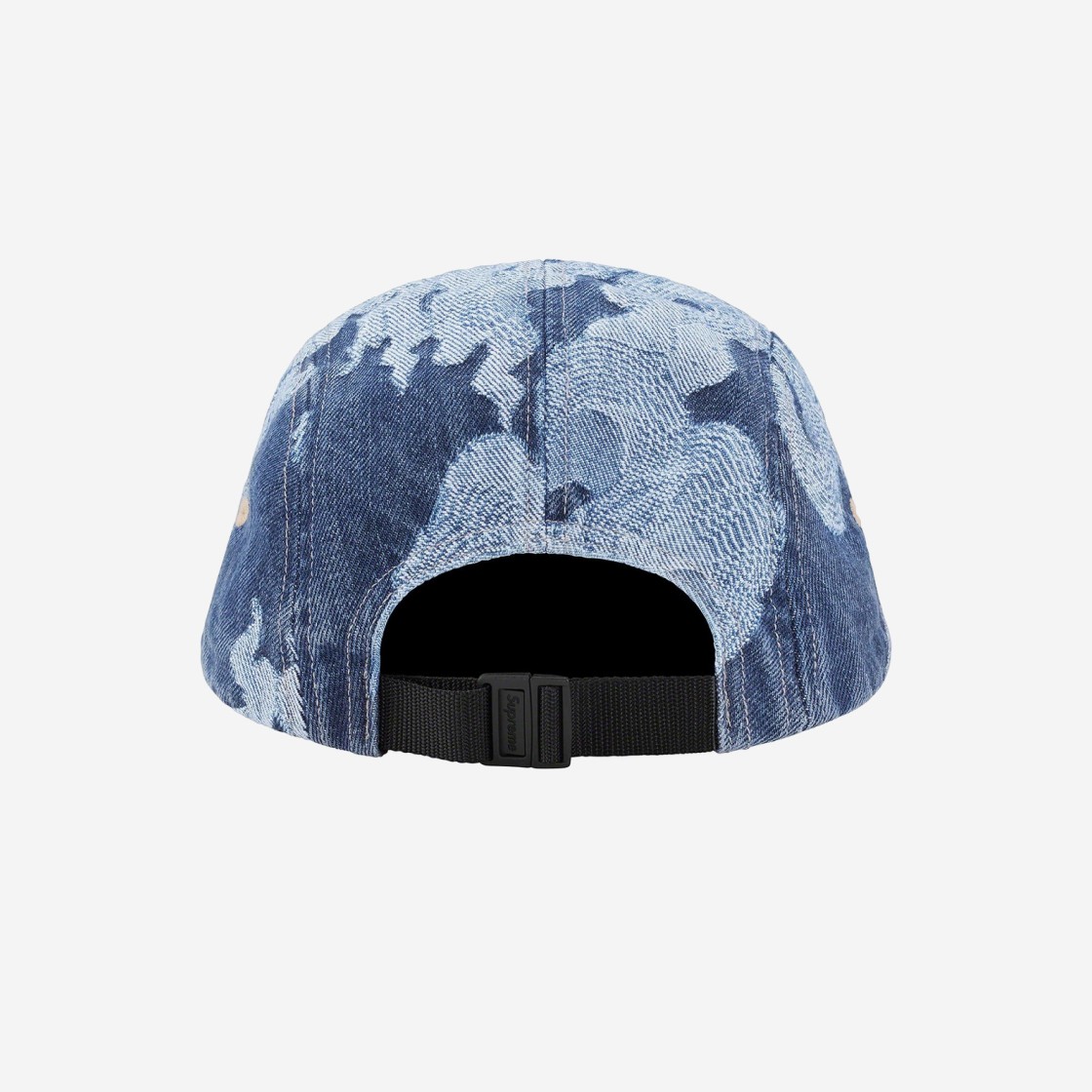 Supreme Flames Jacquard Denim Camp Cap Washed Indigo - 23SS 상세 이미지 2