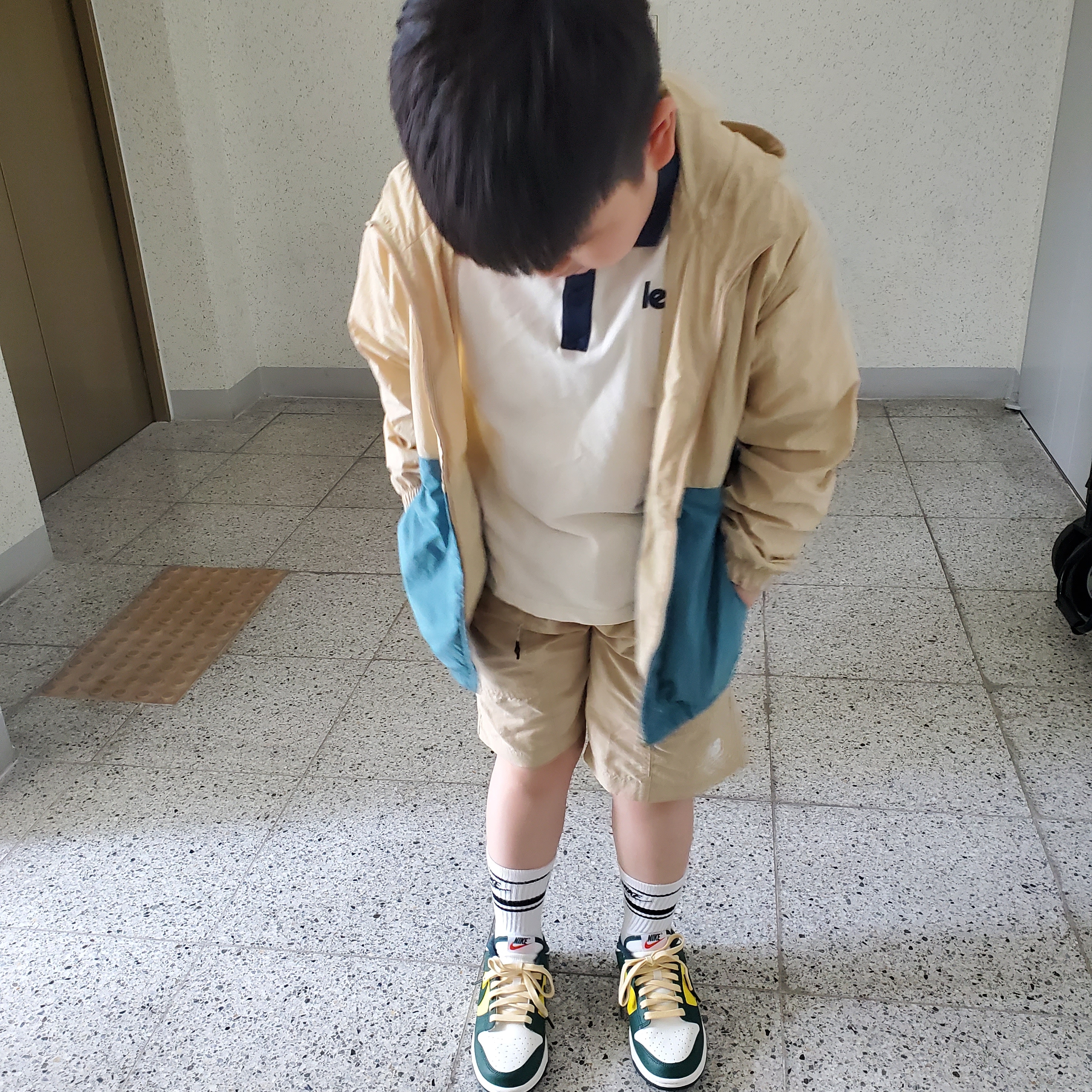(W) Nike Dunk Low SE Opti Noble Green 착용 스타일