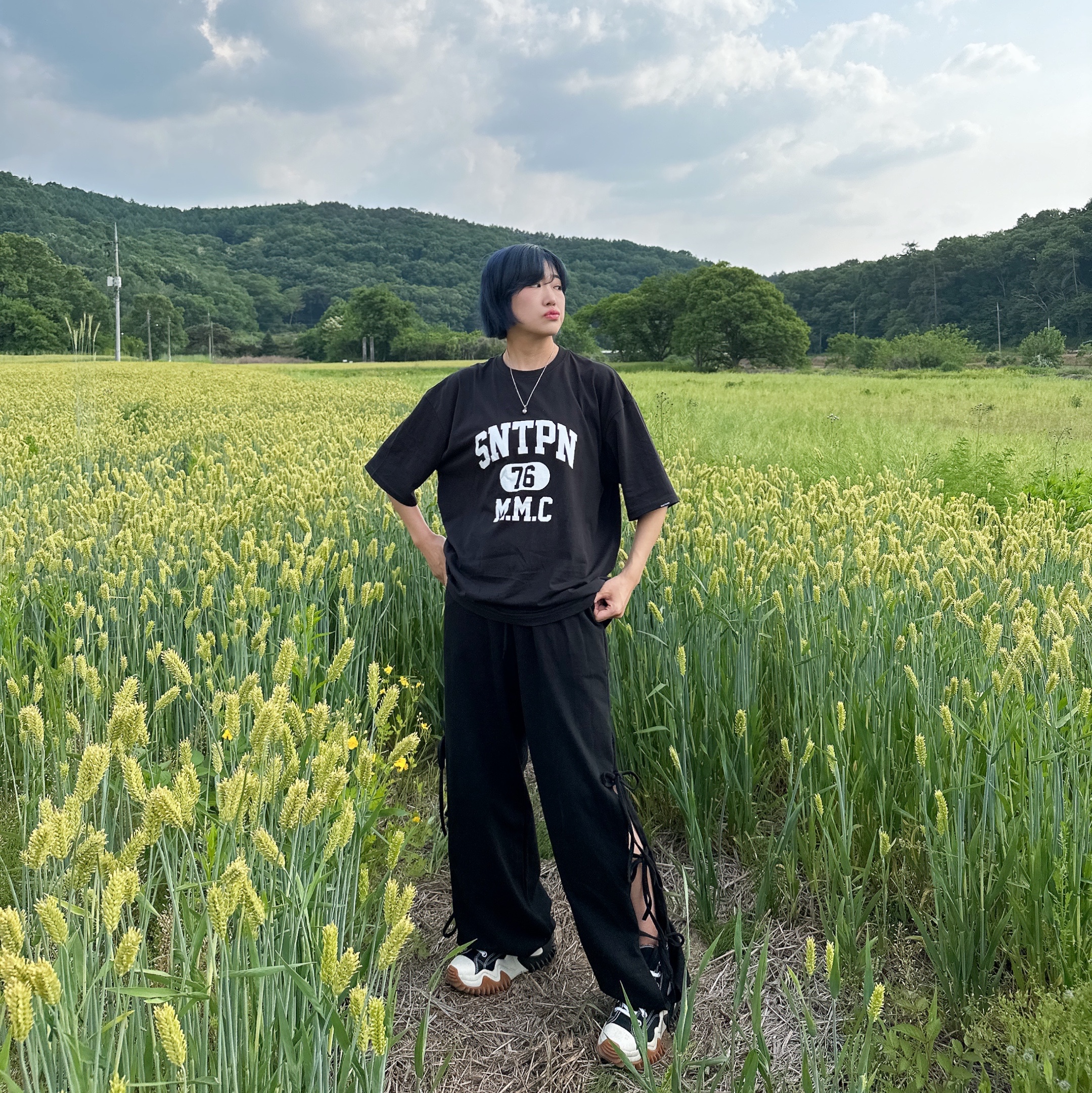 Converse Run Star Motion High Black 착용 스타일 - 3