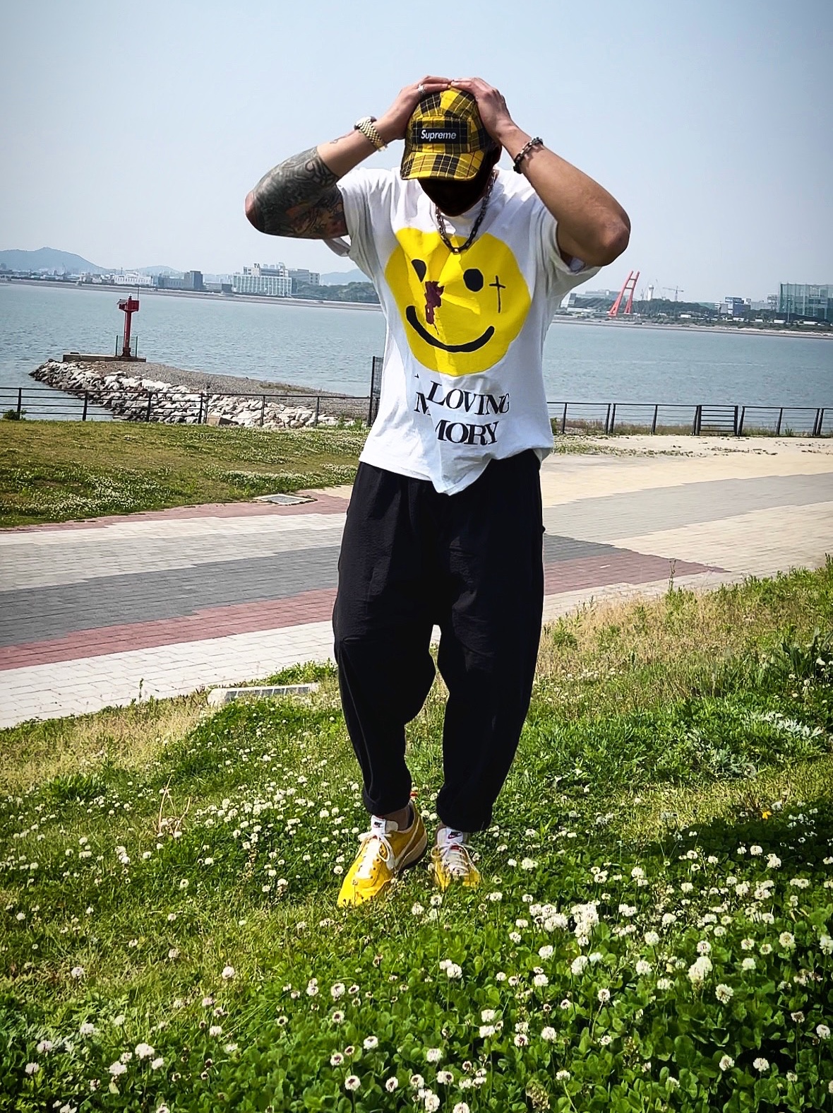 Supreme Washed Chino Twill Camp Cap Yellow Tartan - 20FW, Nike x Tom Sachs General Purpose Shoe Archive 착용 스타일 - 1