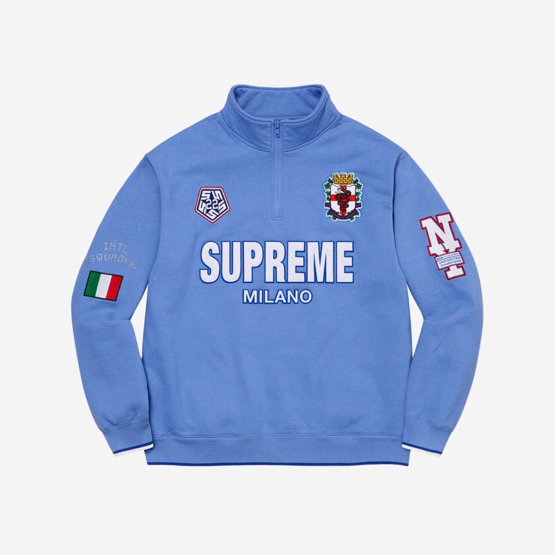 Supreme Milano Half Zip Pullover Light Blue - 22FW 상세 이미지 1