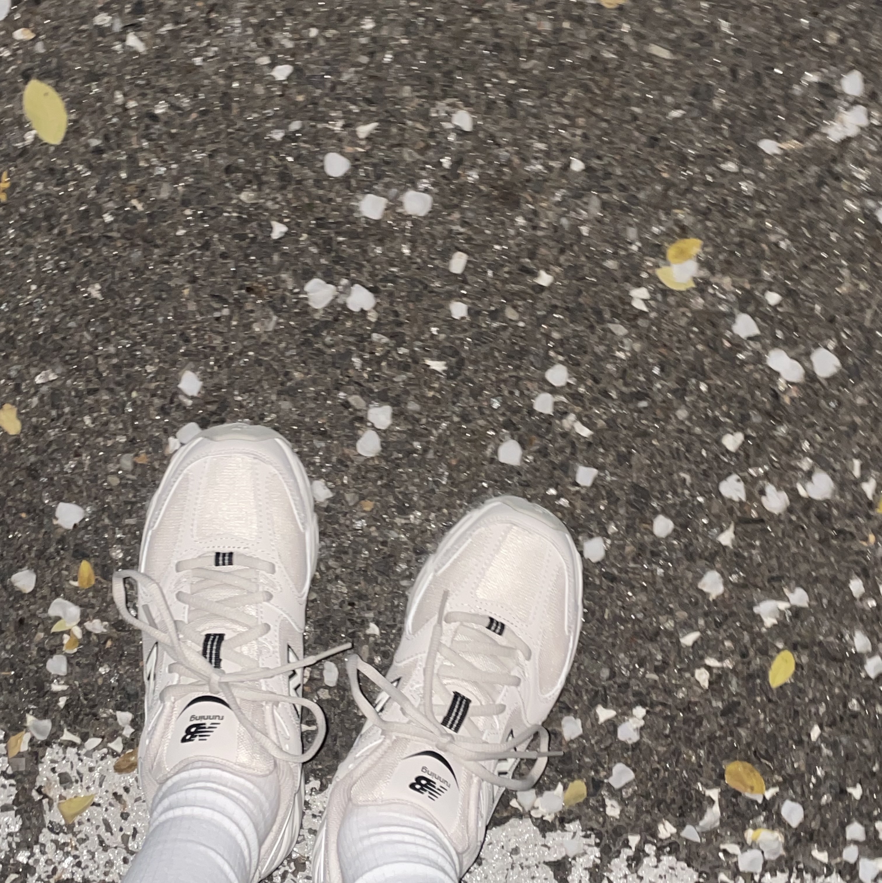 New Balance 530 Ivory 착용 스타일