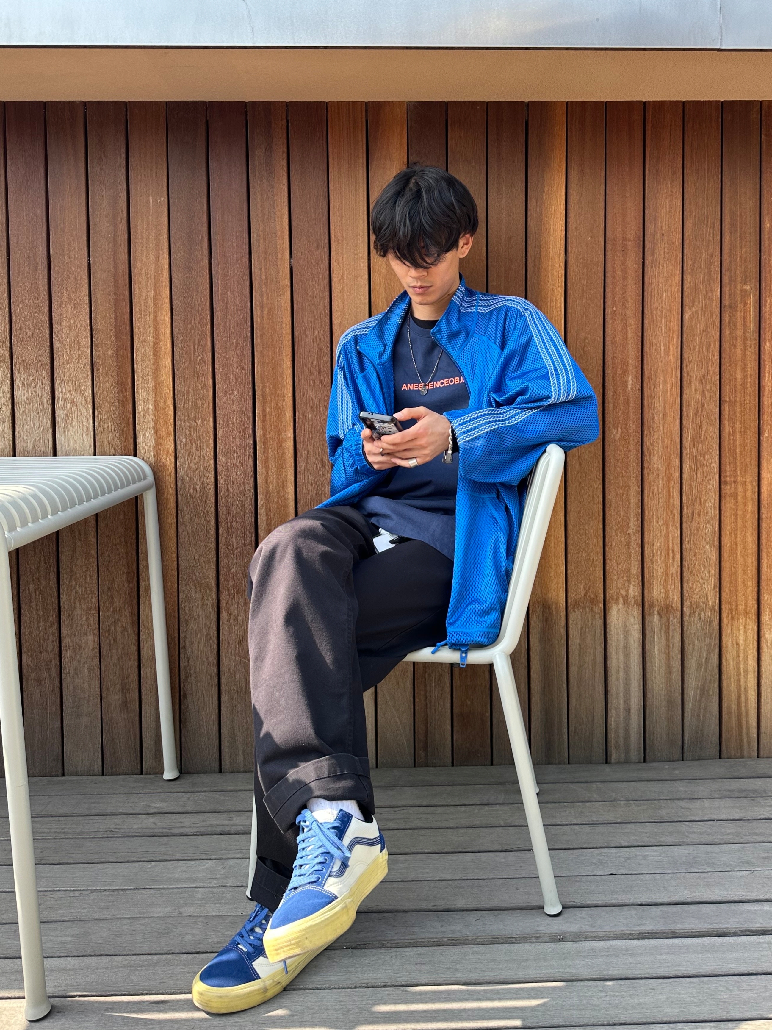 Supreme x Raymay Pocket Microscope Keychain White - 23SS, Vans Old Skool Split VR3 LX Vintage Blue 착용 스타일 - 1