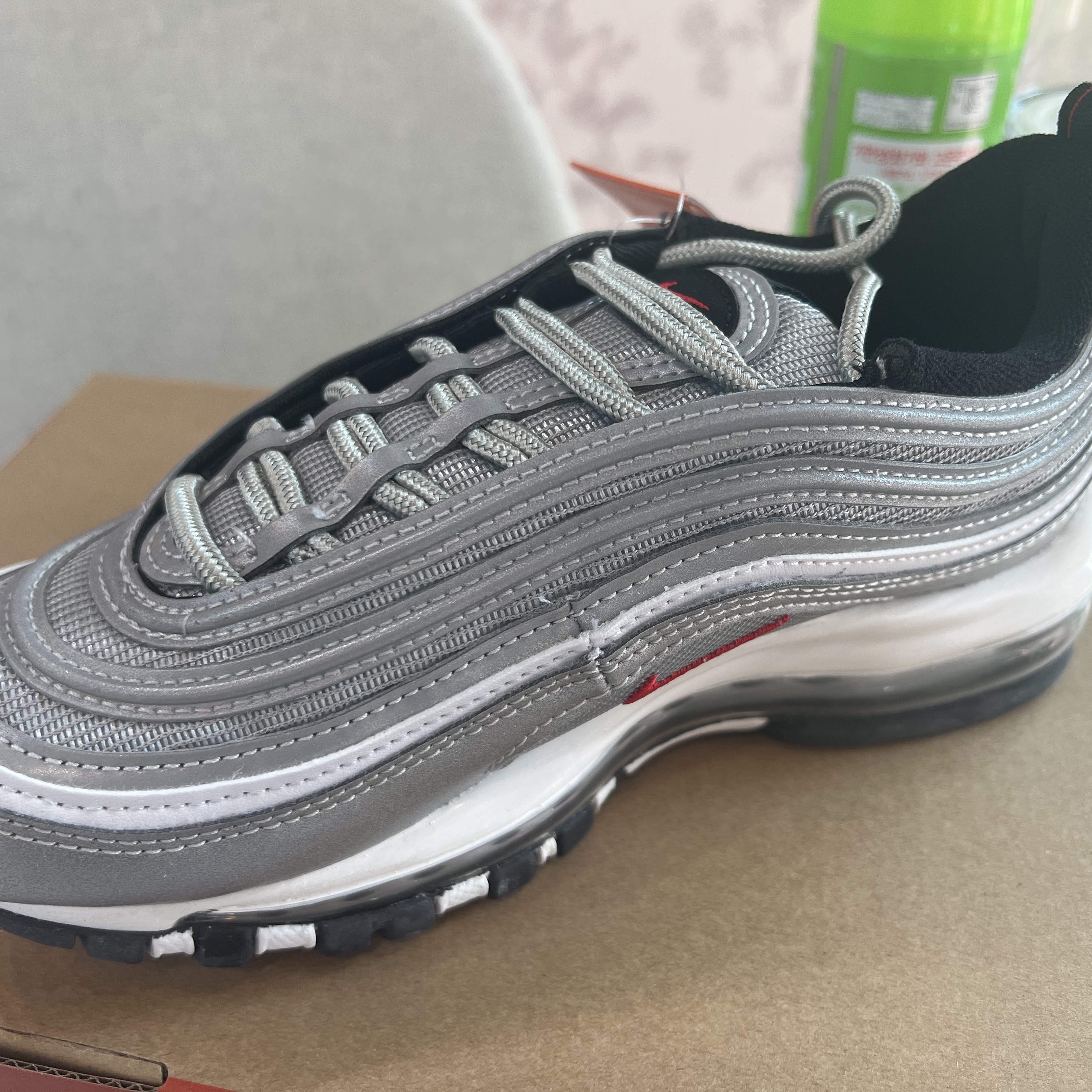 (W) Nike Air Max 97 OG Silver Bullet 2022 착용 스타일 - 2