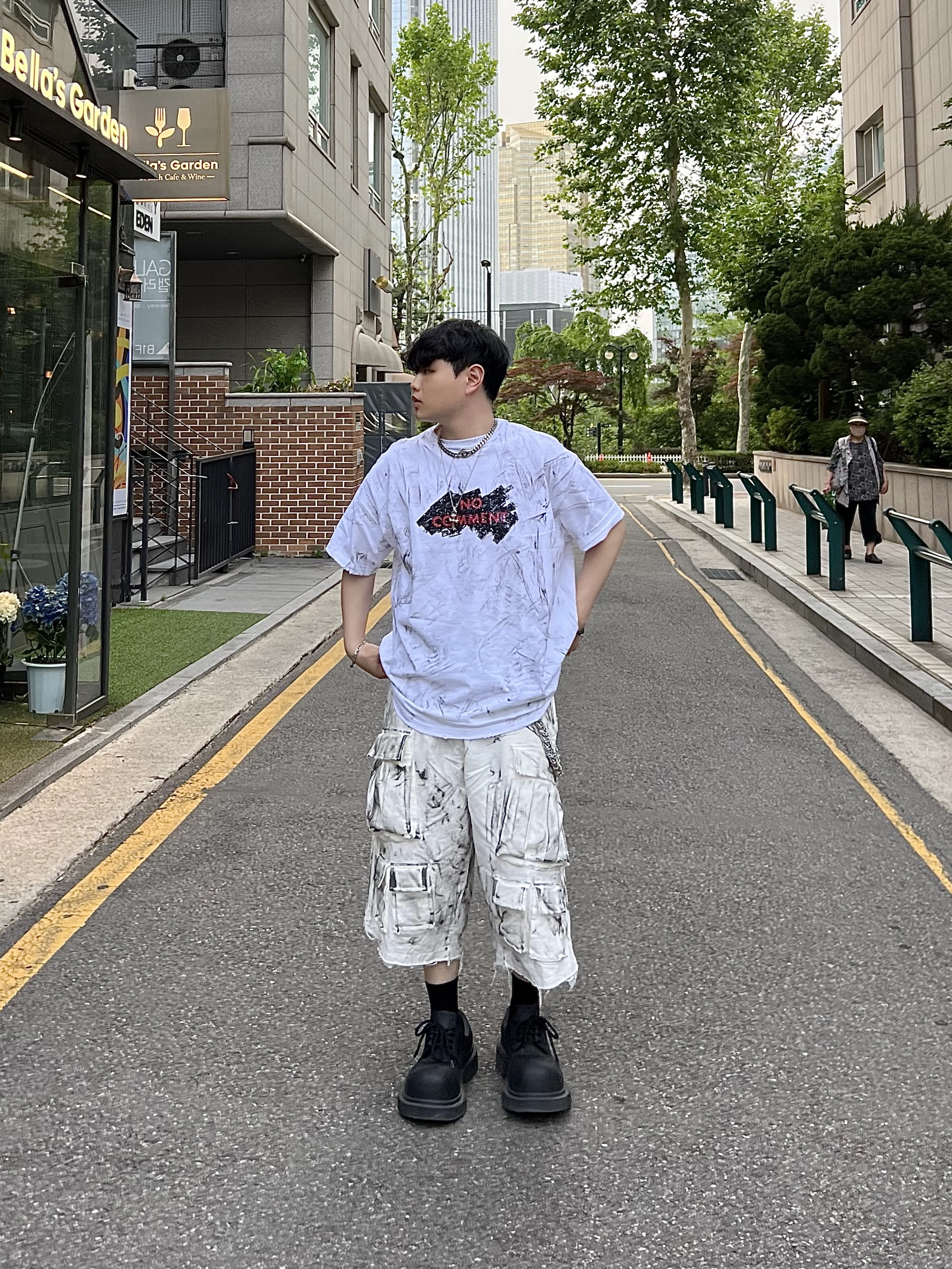 Balenciaga Steroid Derby Black 착용 스타일