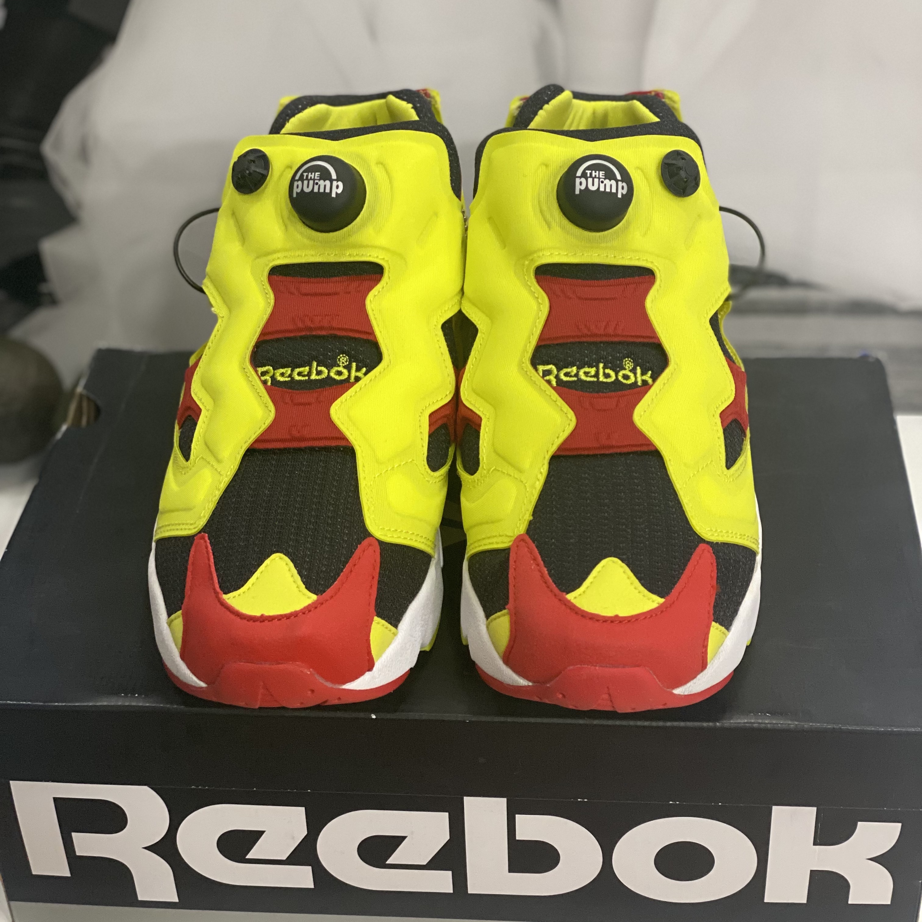 Reebok Instapump Fury Prototype Citron 착용 스타일 - 1