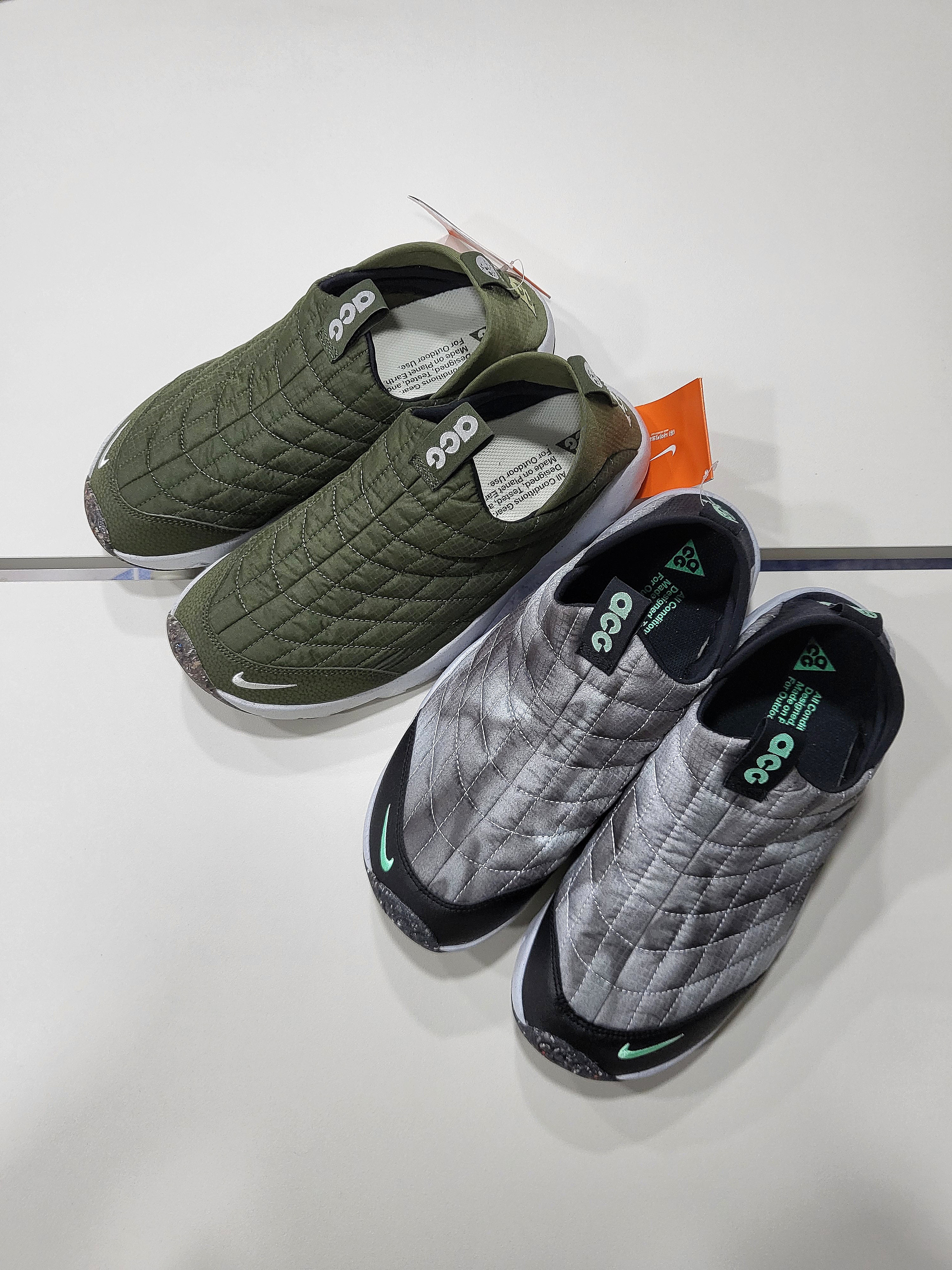 Nike ACG Moc 3.5 SE Black Green Glow, Nike ACG Moc 3.5 Cargo Khaki 착용 스타일