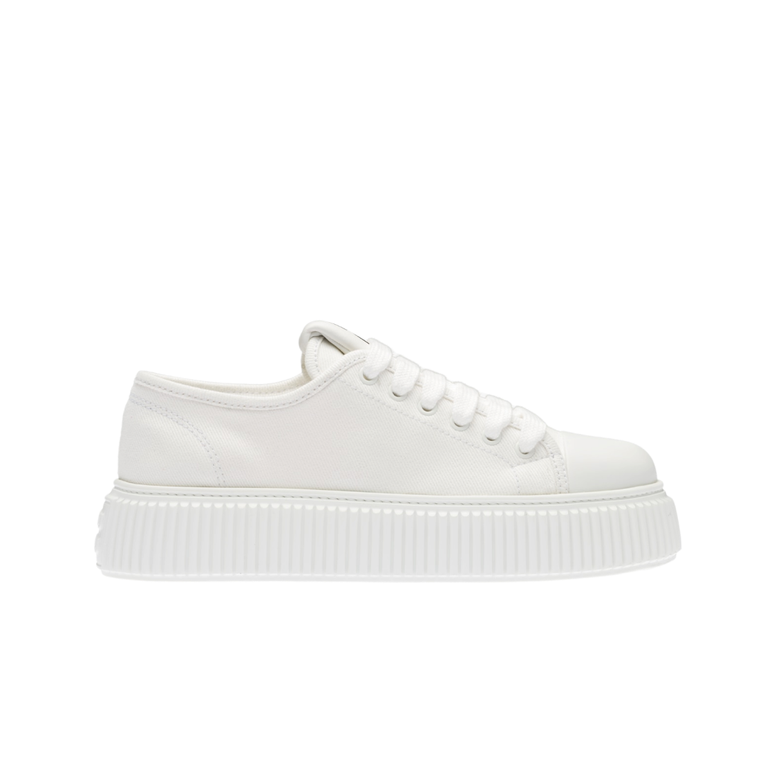 (W) 미우 미우 데님 스니커즈 화이트((W) Miu Miu Denim Sneakers White) - 1