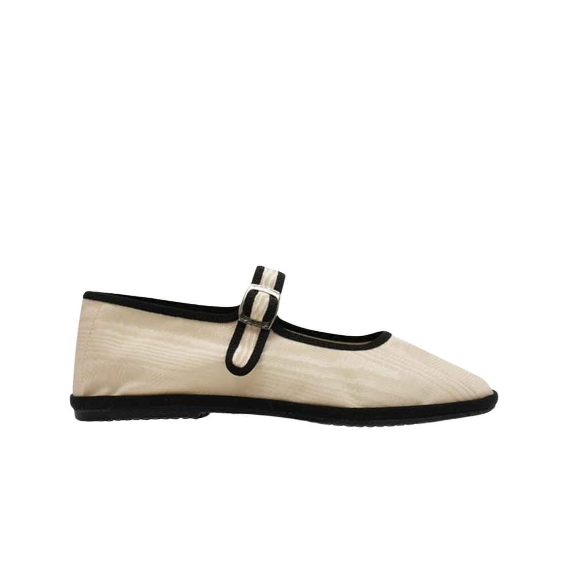 (W) 드로게리아 크리베리니 메리 제인 모이어 크림 블랙((W) Drogheria Crivellini Mary Jane Moire Cream Black)