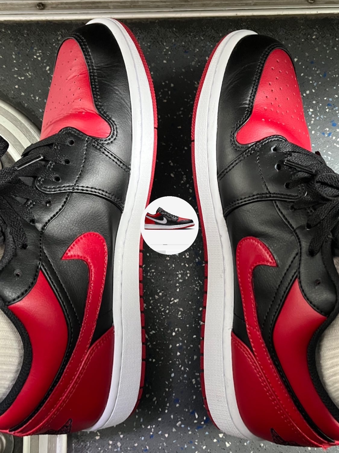 Jordan 1 Low Alternate Bred Toe 착용 스타일