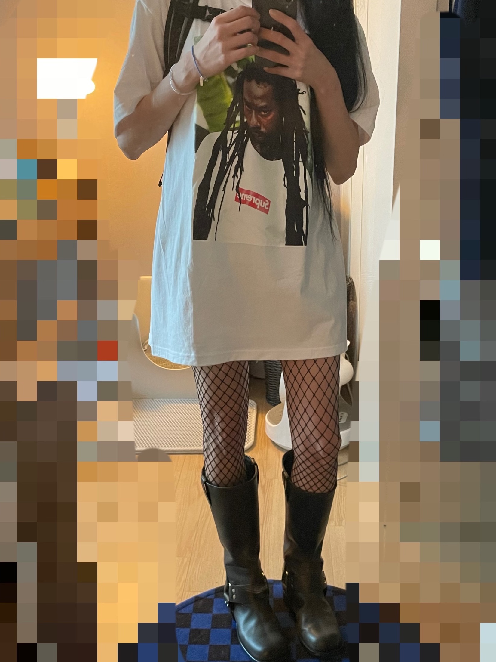 Supreme Buju Banton T-Shirt White - 19SS 착용 스타일